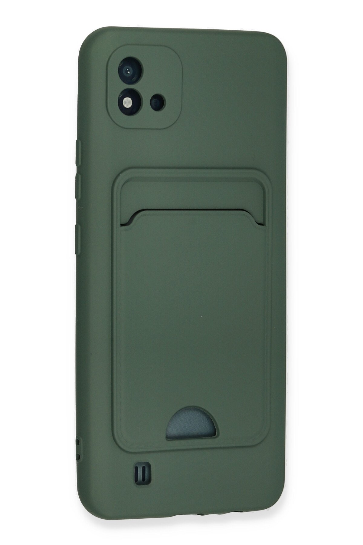 Newface Realme C11 2021 Kılıf Nano içi Kadife Silikon - Kırmızı