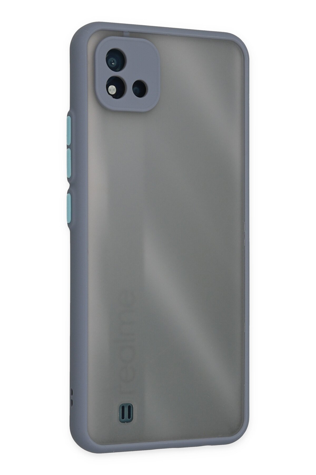 Newface Realme C11 2021 Kılıf Loop Deri Silikon - Kırmızı