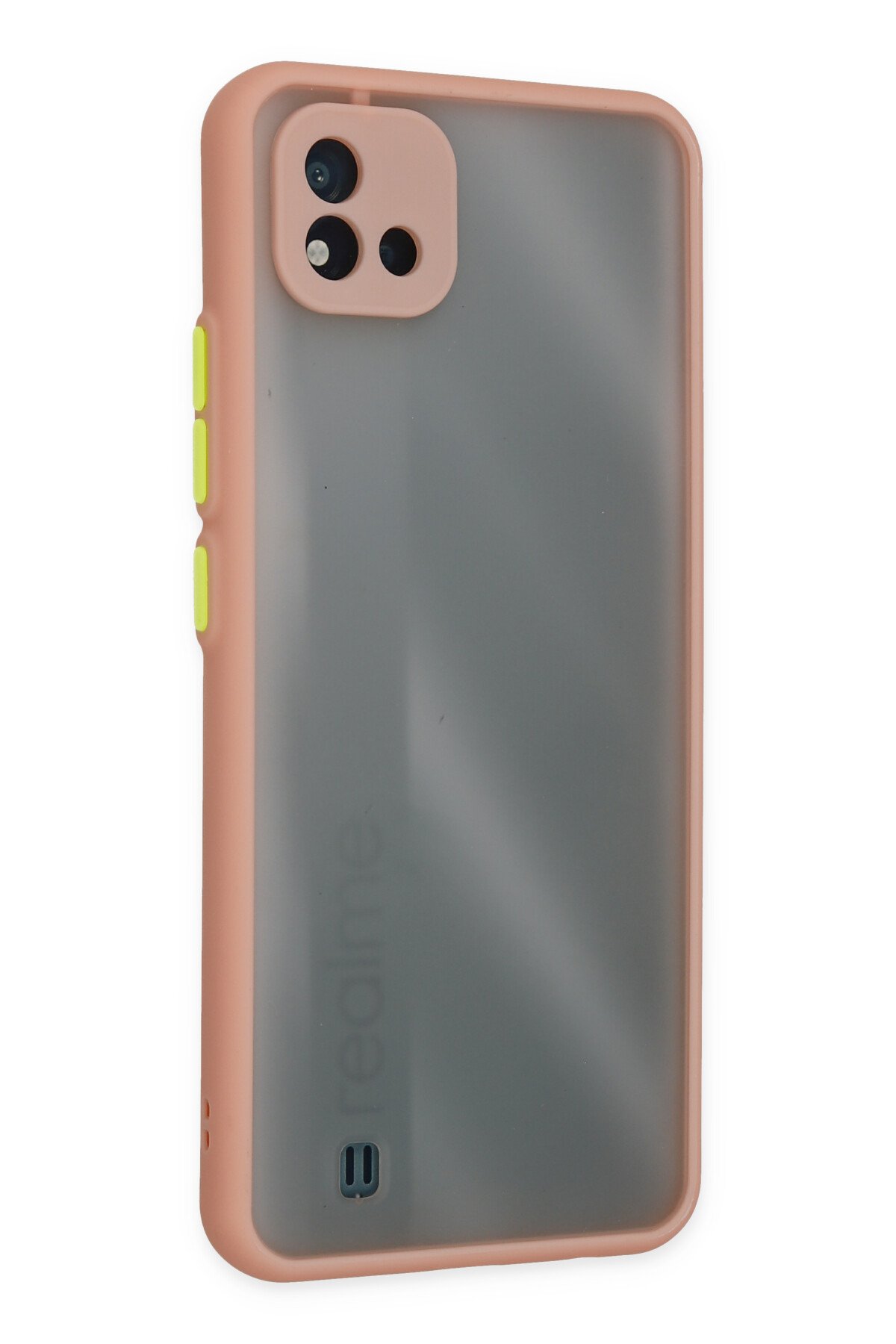 Newface Realme C11 2021 Kılıf Nano içi Kadife Silikon - Mor