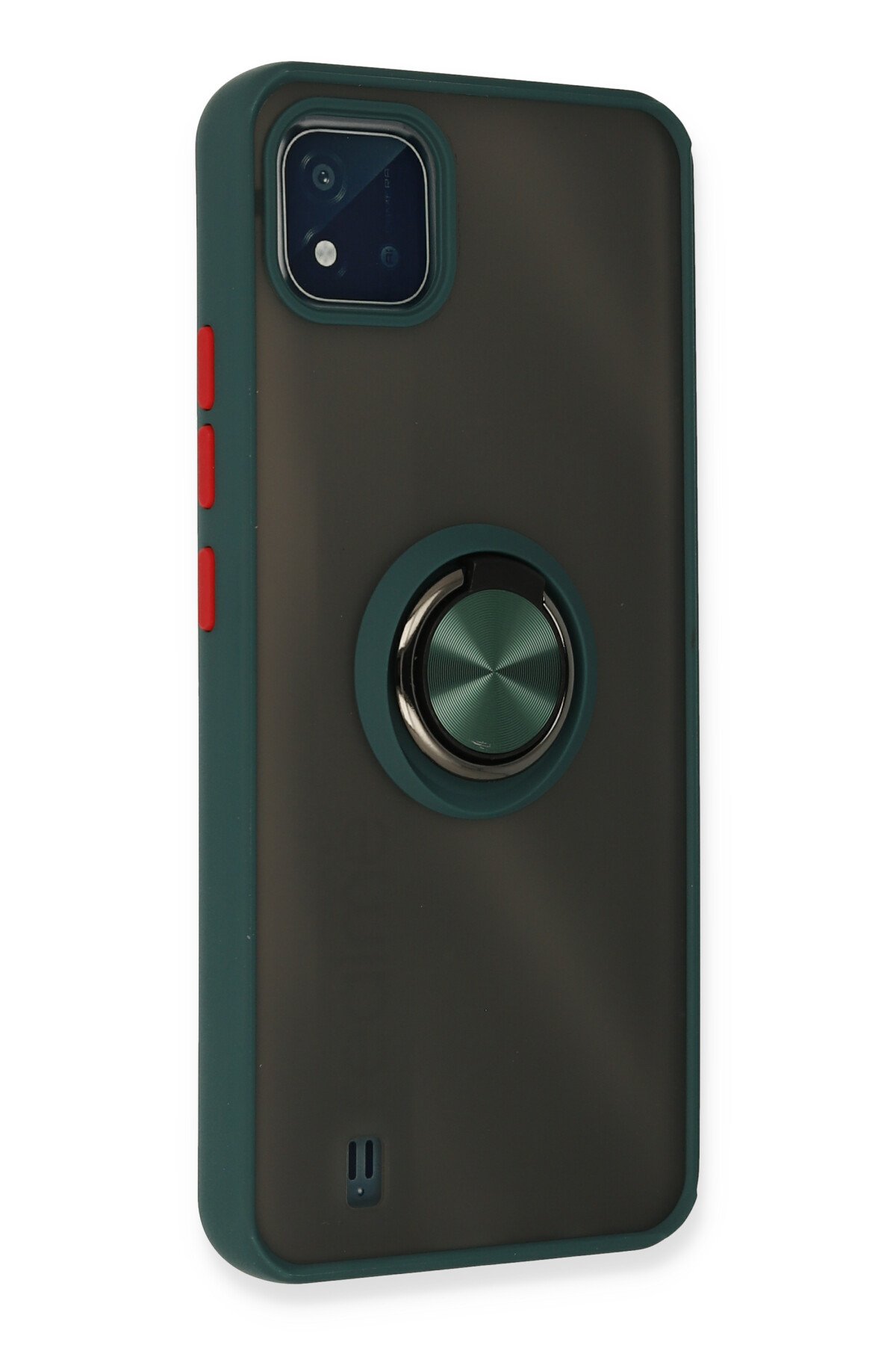 Newface Realme C11 2021 Kılıf Loop Deri Silikon - Lacivert