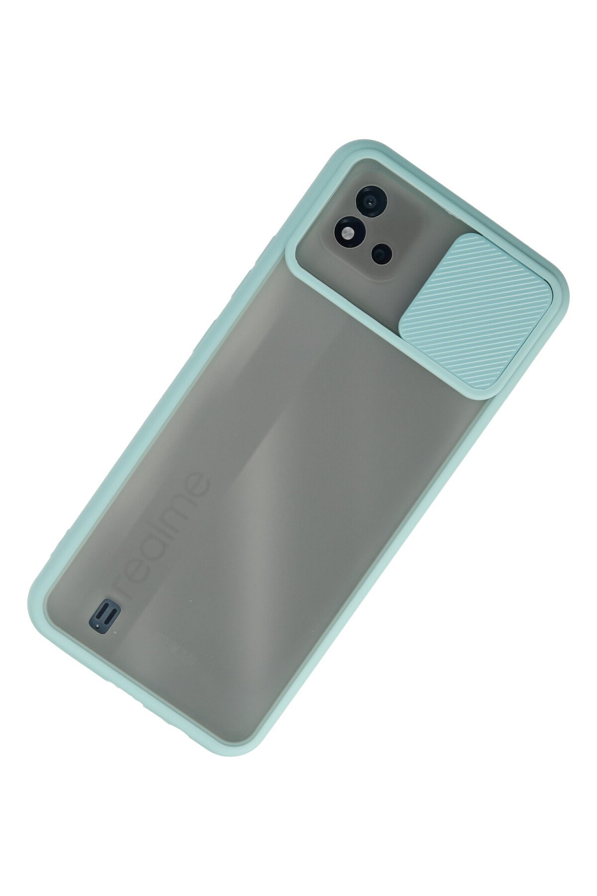 Newface Realme C11 2021 Kılıf Nano içi Kadife Silikon - Sarı