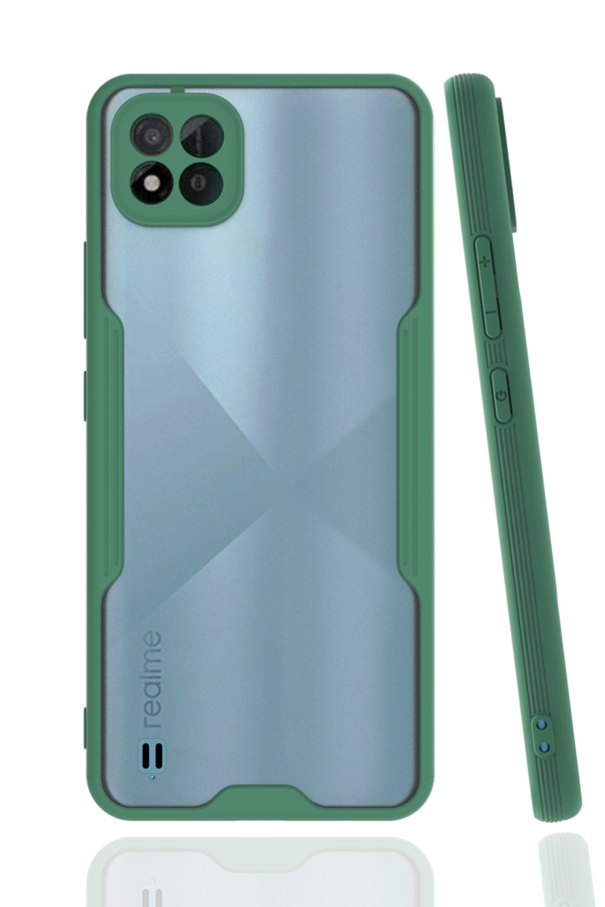 Newface Realme C11 2021 Kılıf Platin Kamera Koruma Silikon - Sarı