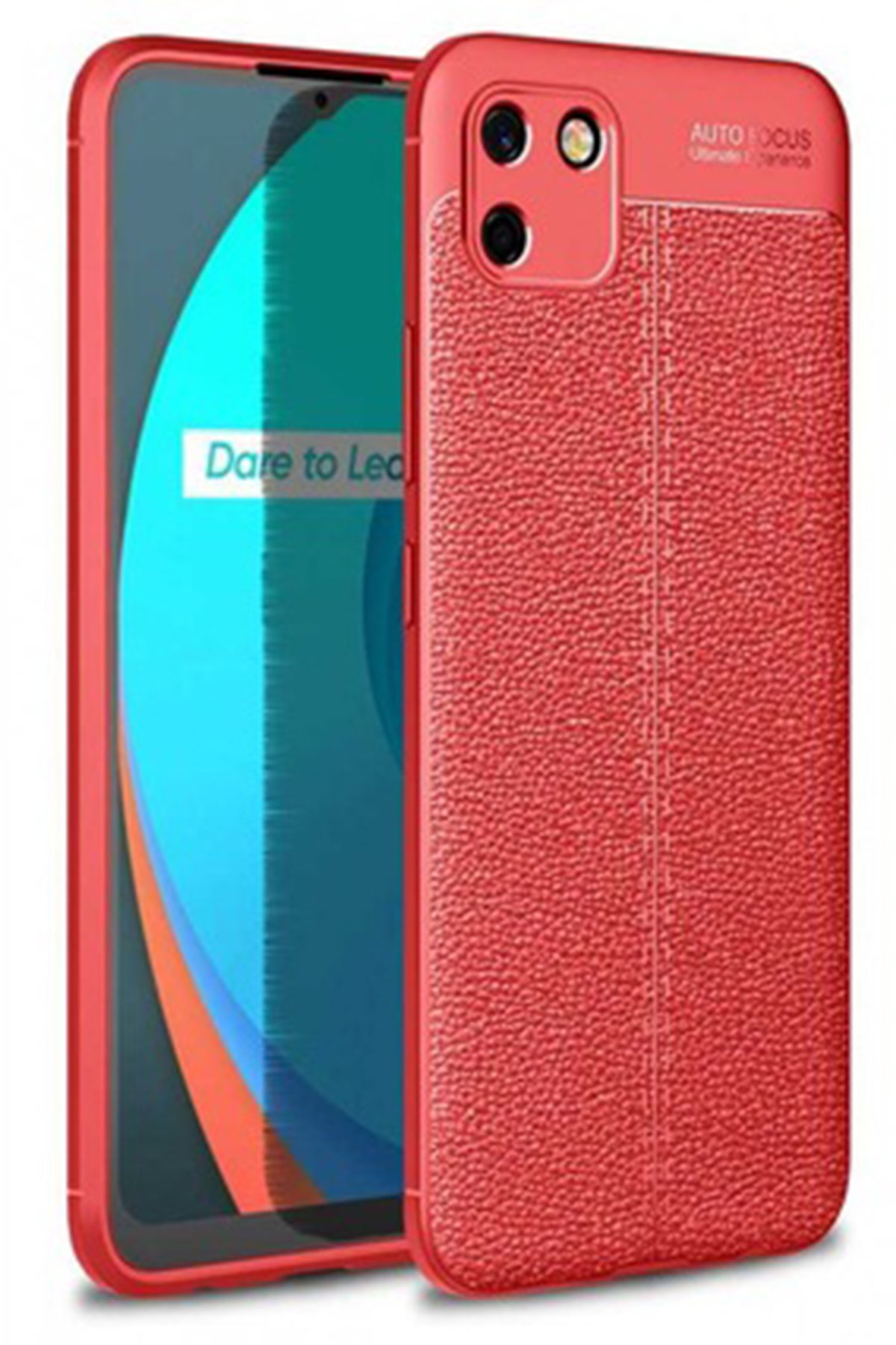 Newface Realme C11 Kılıf Nano içi Kadife Silikon - Pudra