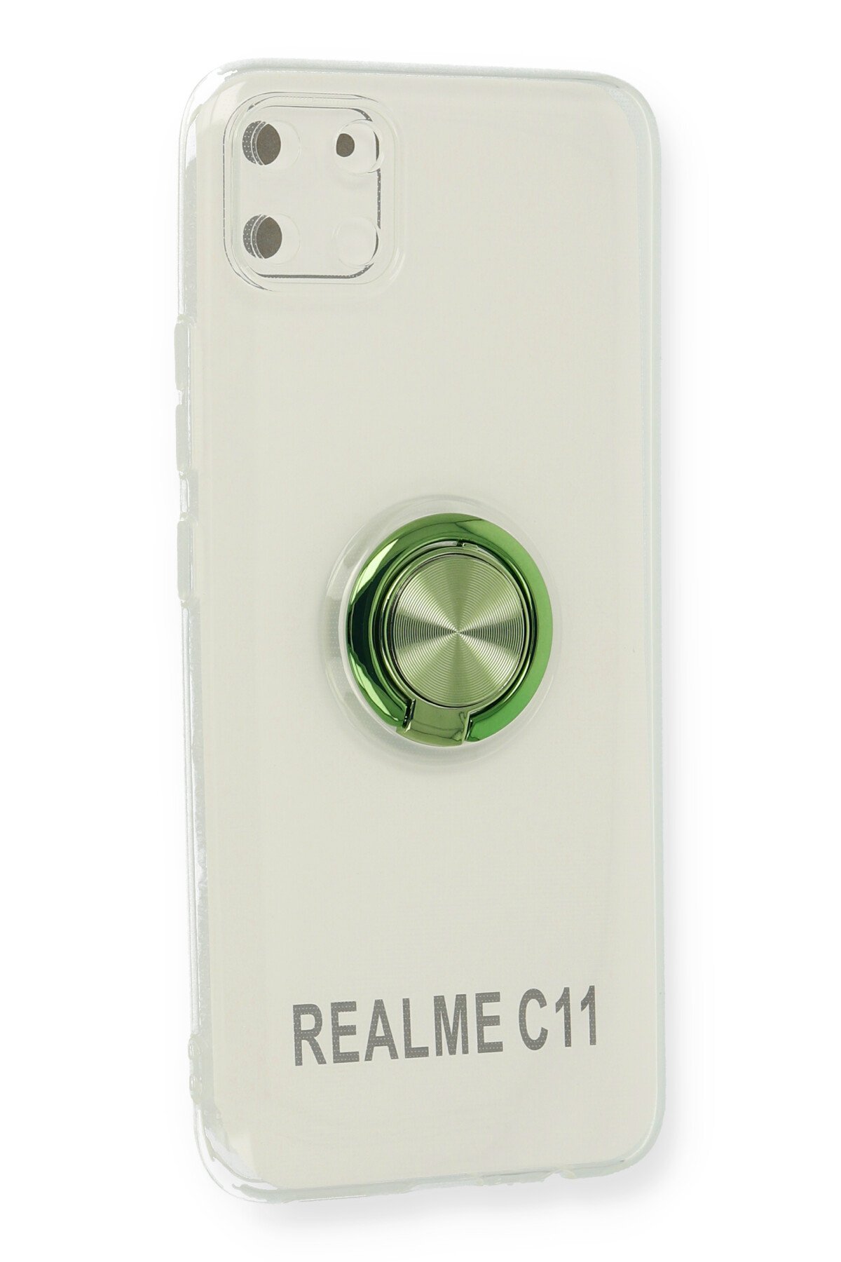 Newface Realme C11 Kılıf Lüx Şeffaf Silikon - Şeffaf