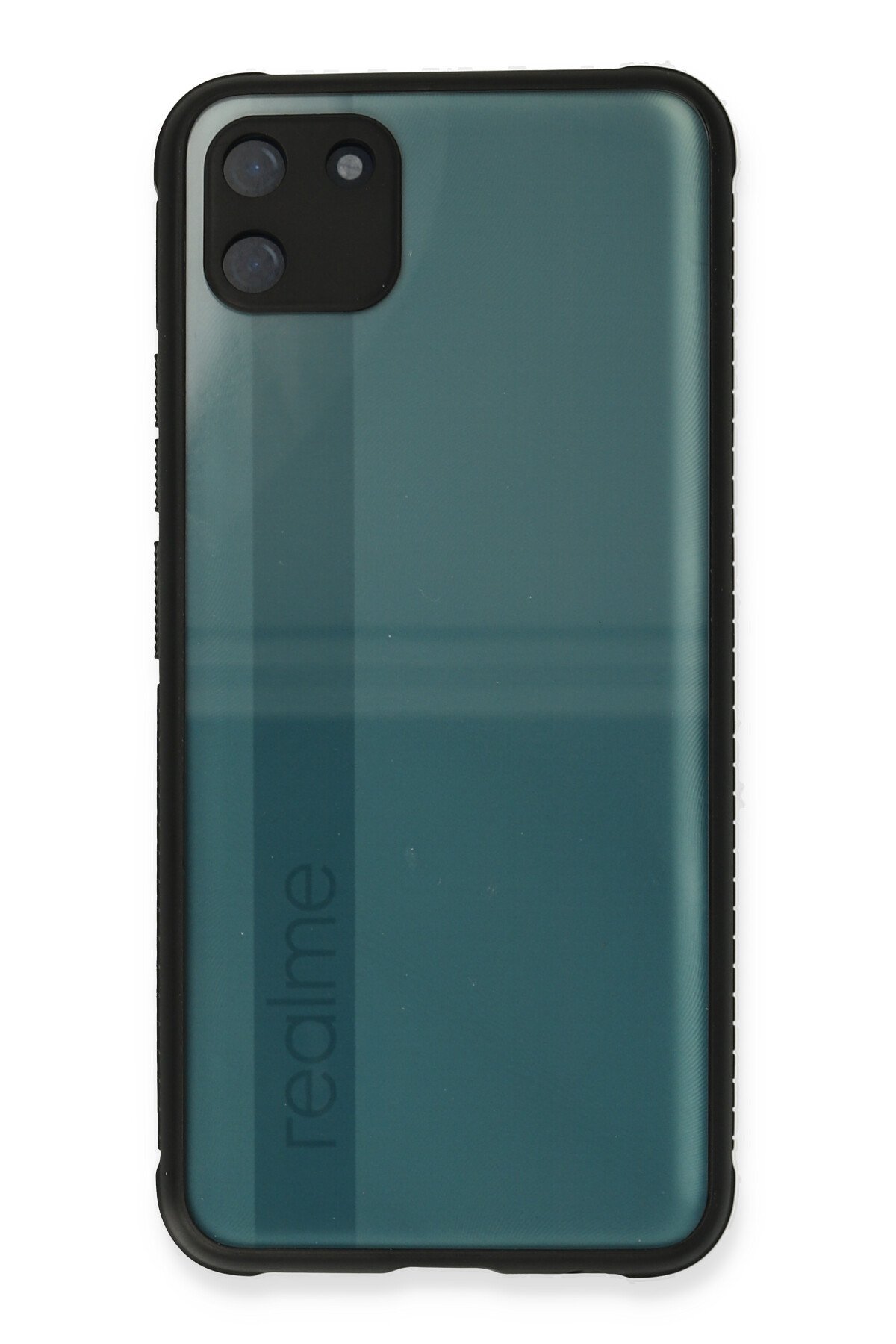 Newface Realme C11 Kılıf Gros Yüzüklü Silikon - Yeşil
