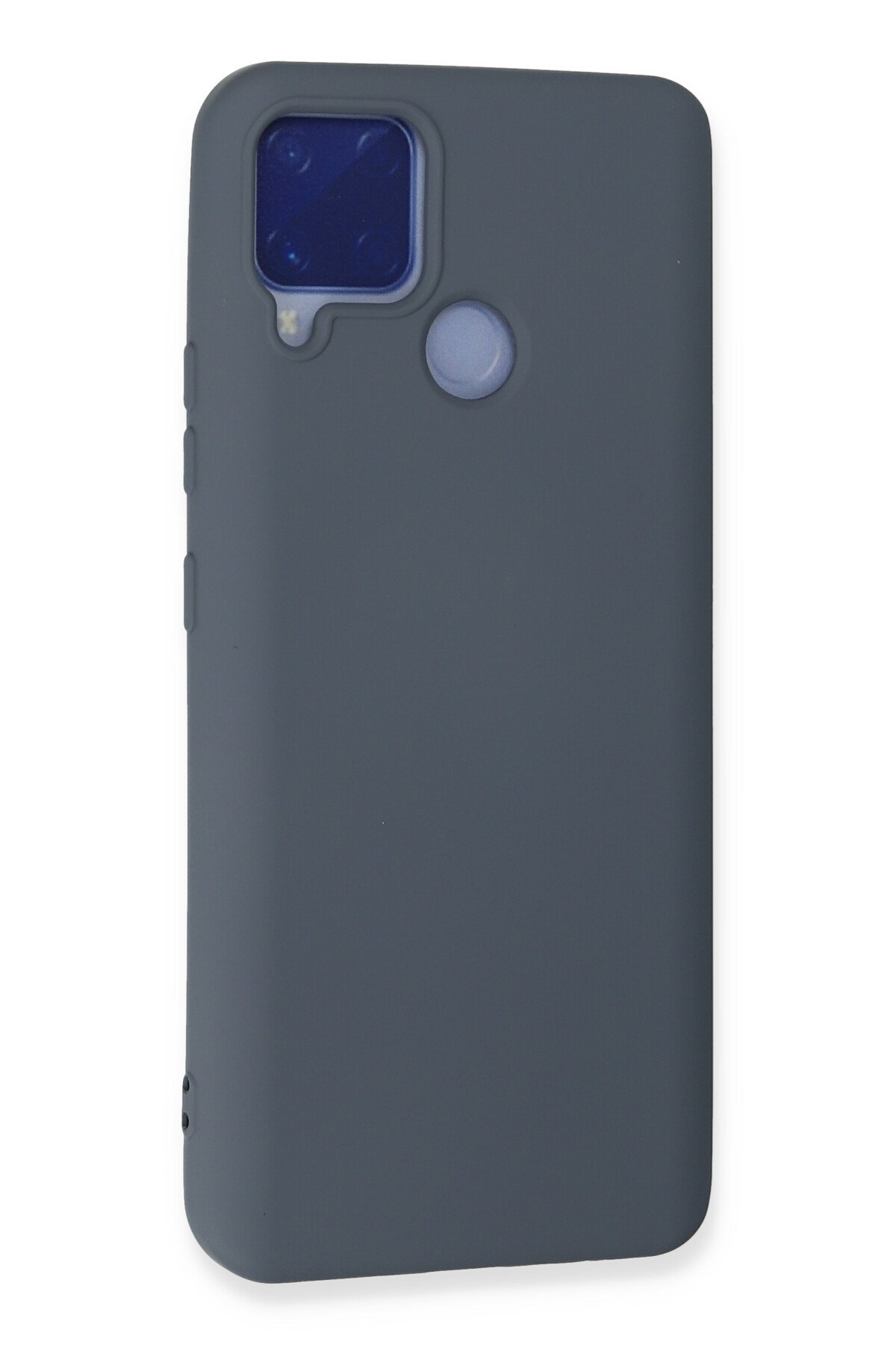 Newface Realme C15 Kılıf Platin Silikon - Mavi