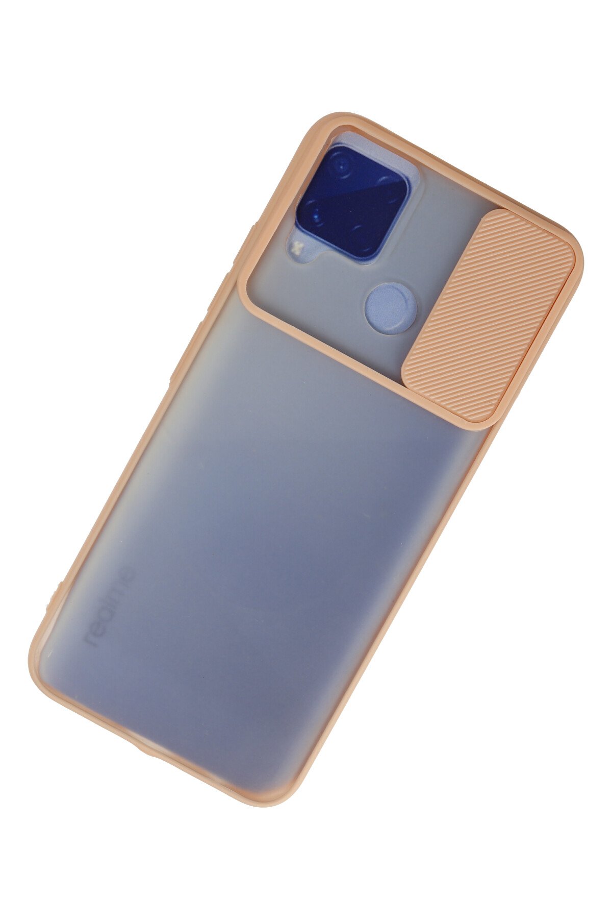 Newface Realme C15 Kılıf Platin Silikon - Lila