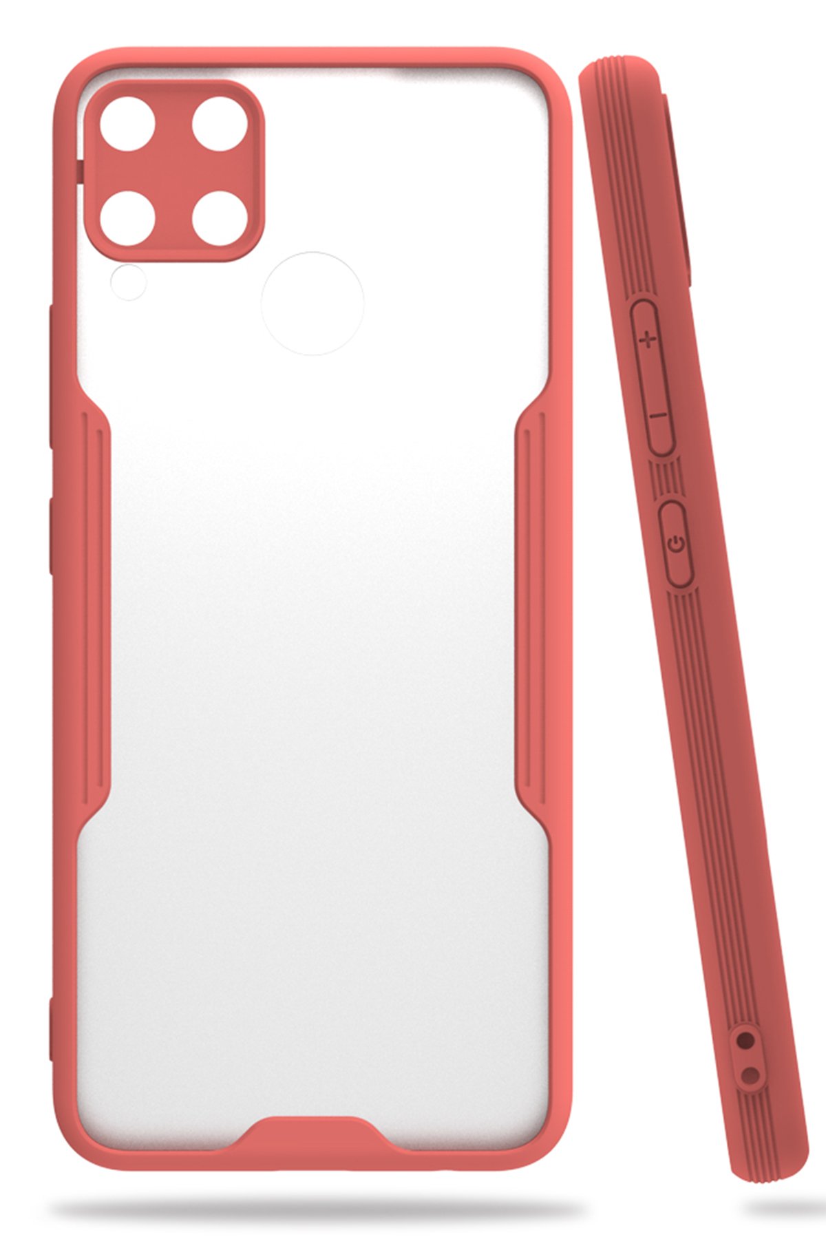 Newface Realme C15 Kılıf Nano içi Kadife Silikon - Sarı