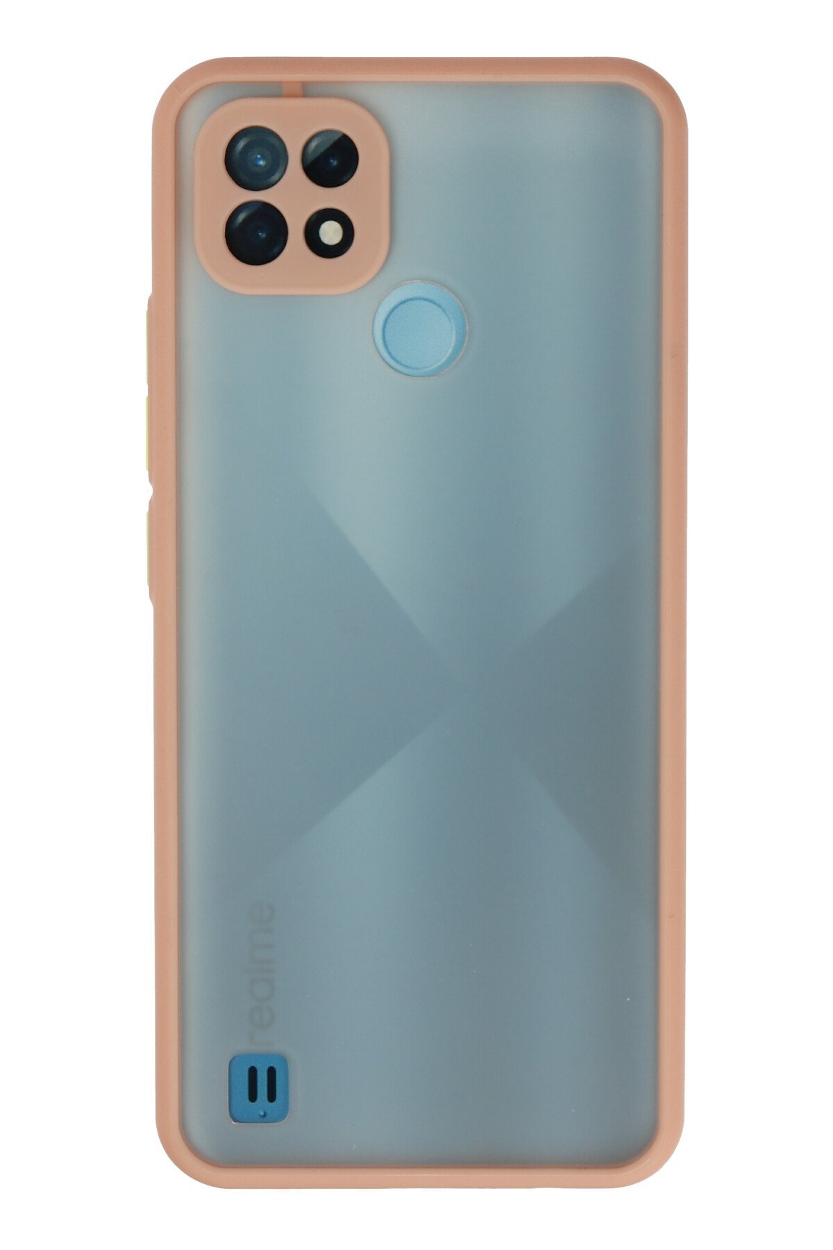 Newface Realme C21 Kılıf Nano içi Kadife Silikon - Kırmızı