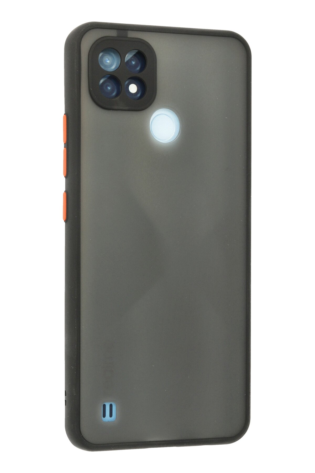 Newface Realme C21 Kılıf Platin Kamera Koruma Silikon - Siyah