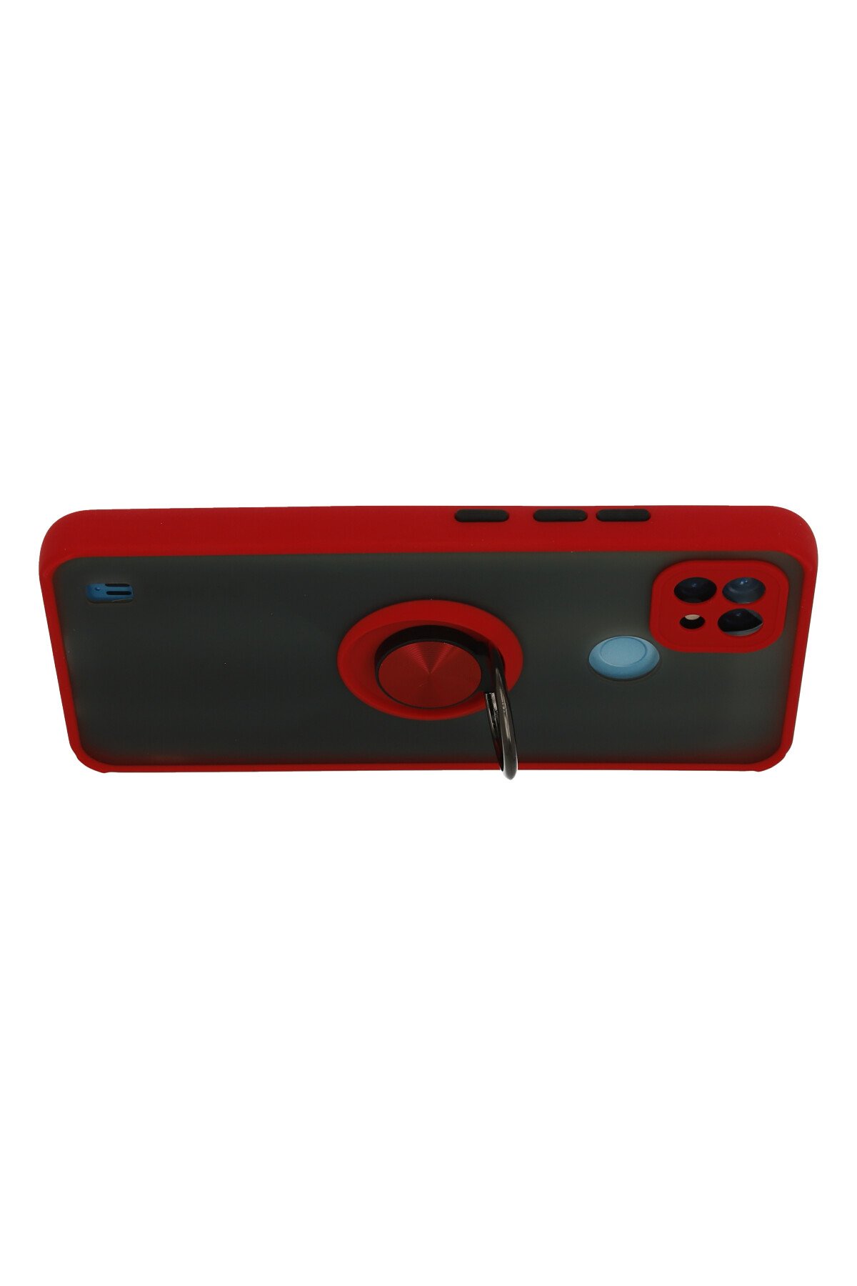 Newface Realme C21 Kılıf Miami Şeffaf Silikon - Lacivert