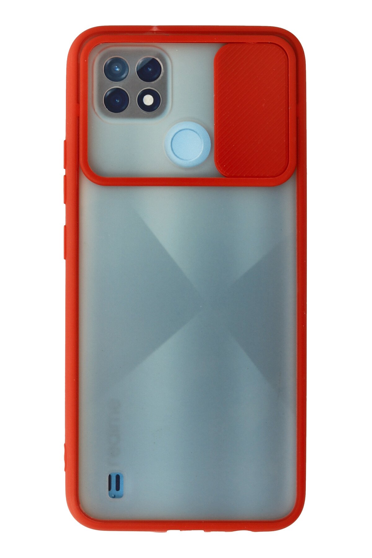 Newface Realme C21 Kılıf Loop Deri Silikon - Yeşil