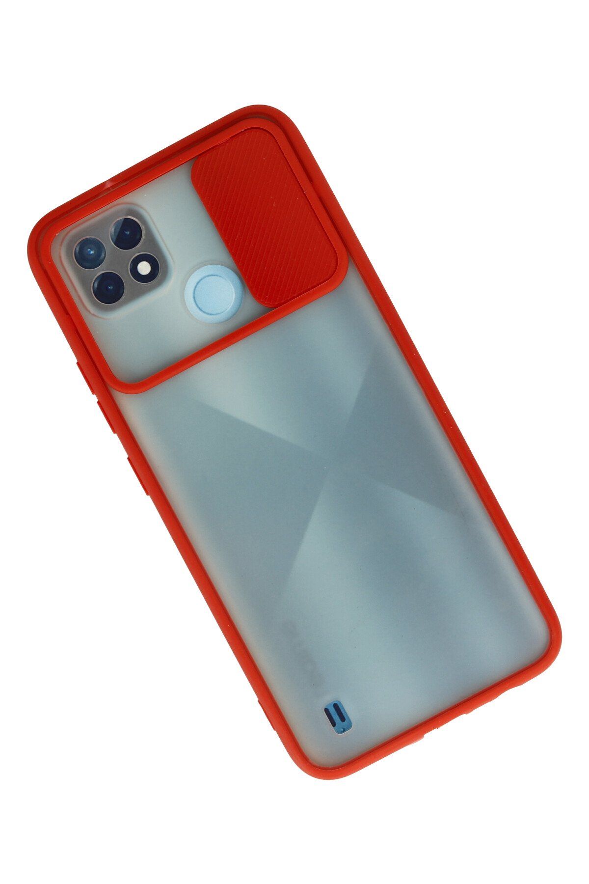 Newface Realme C21 Kılıf Loop Deri Silikon - Yeşil