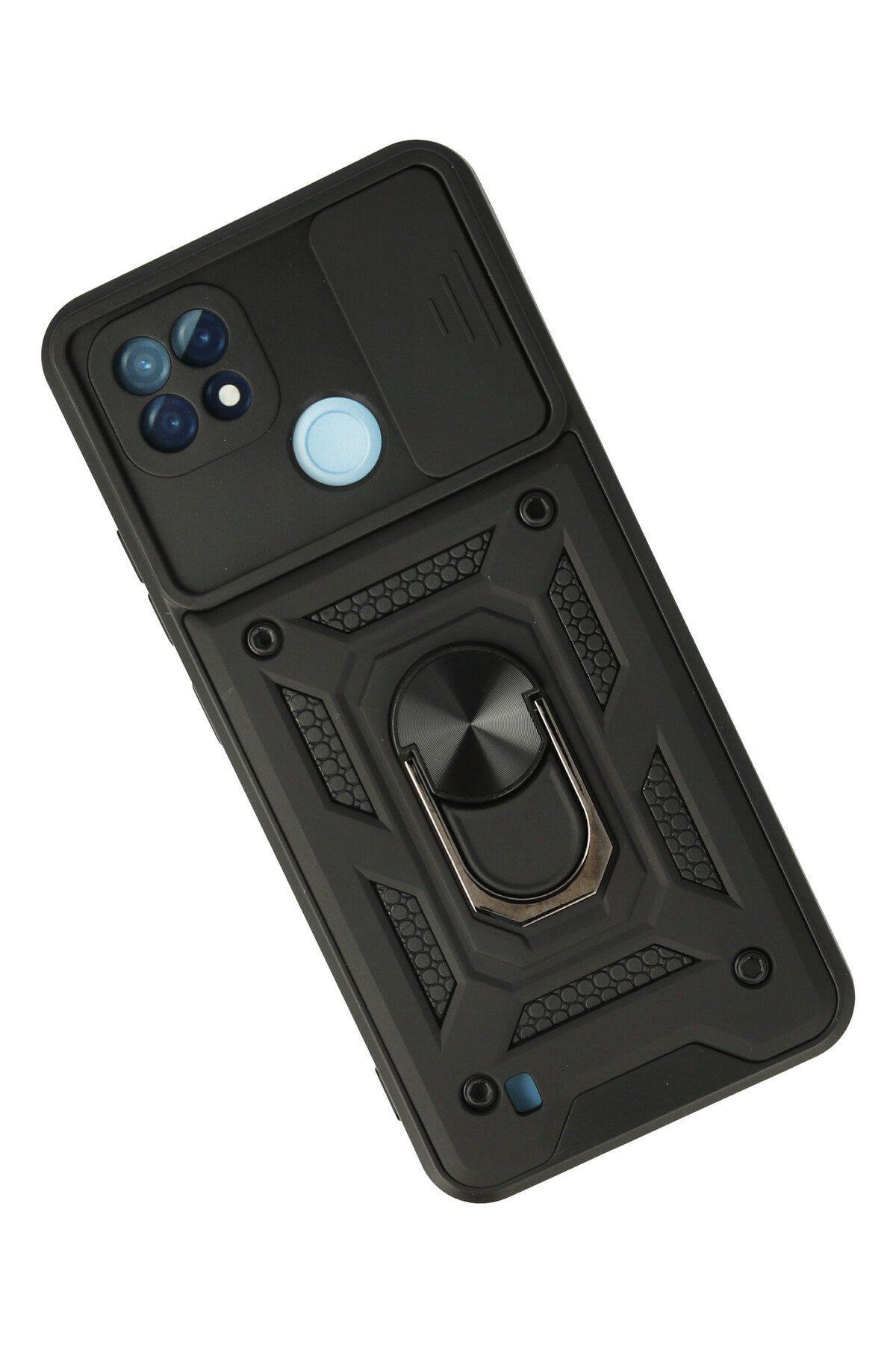 Newface Realme C21 Kılıf Platin Kamera Koruma Silikon - Lacivert