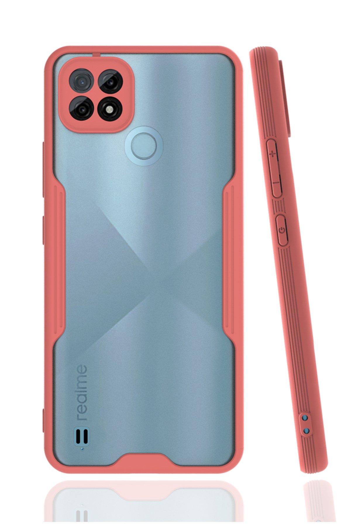 Newface Realme C21 Kılıf Nano içi Kadife  Silikon - Lila