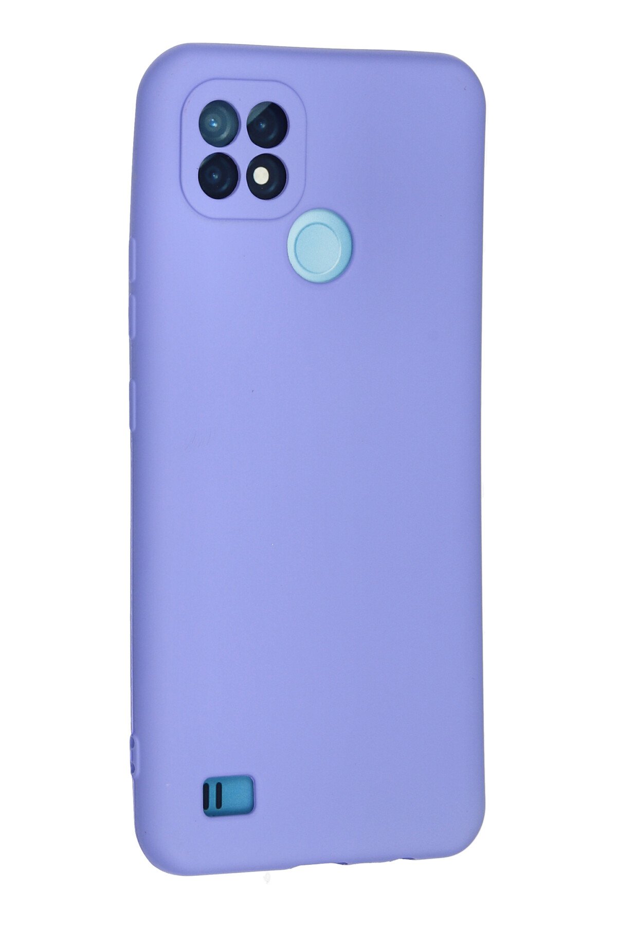 Newface Realme C21 Kılıf Palm Buzlu Kamera Sürgülü Silikon - Sarı