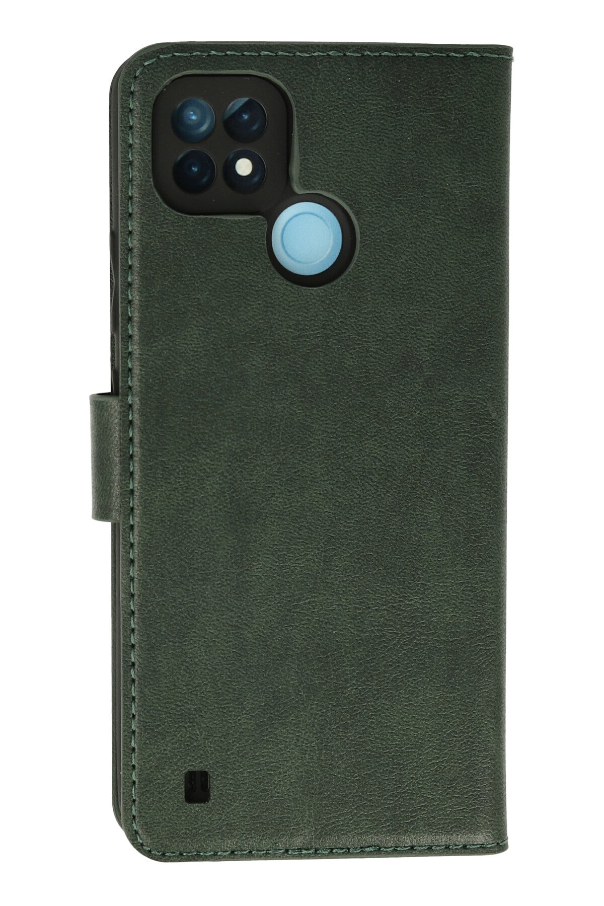 Newface Realme C21 Kılıf Loop Deri Silikon - Kahverengi