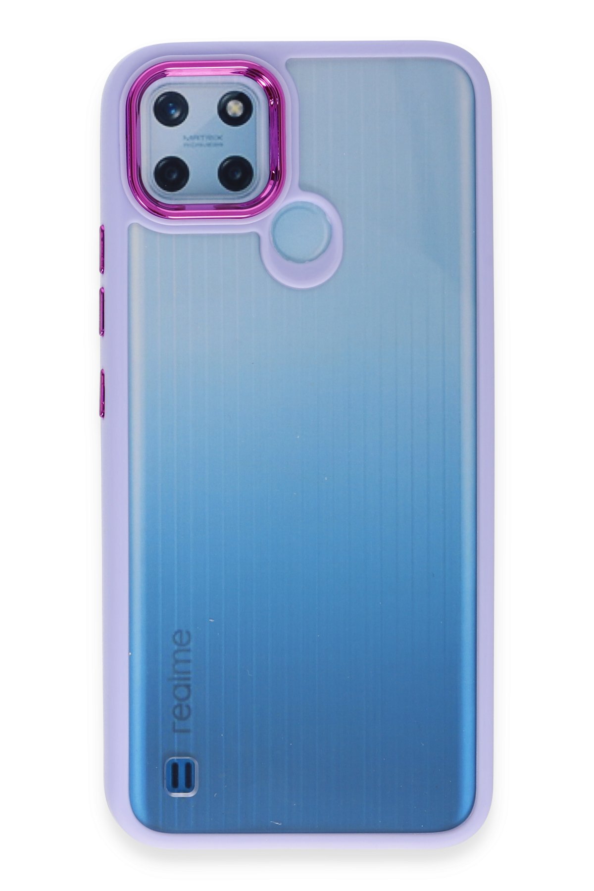 Newface Realme C21Y Kılıf Platin Silikon - Kırmızı