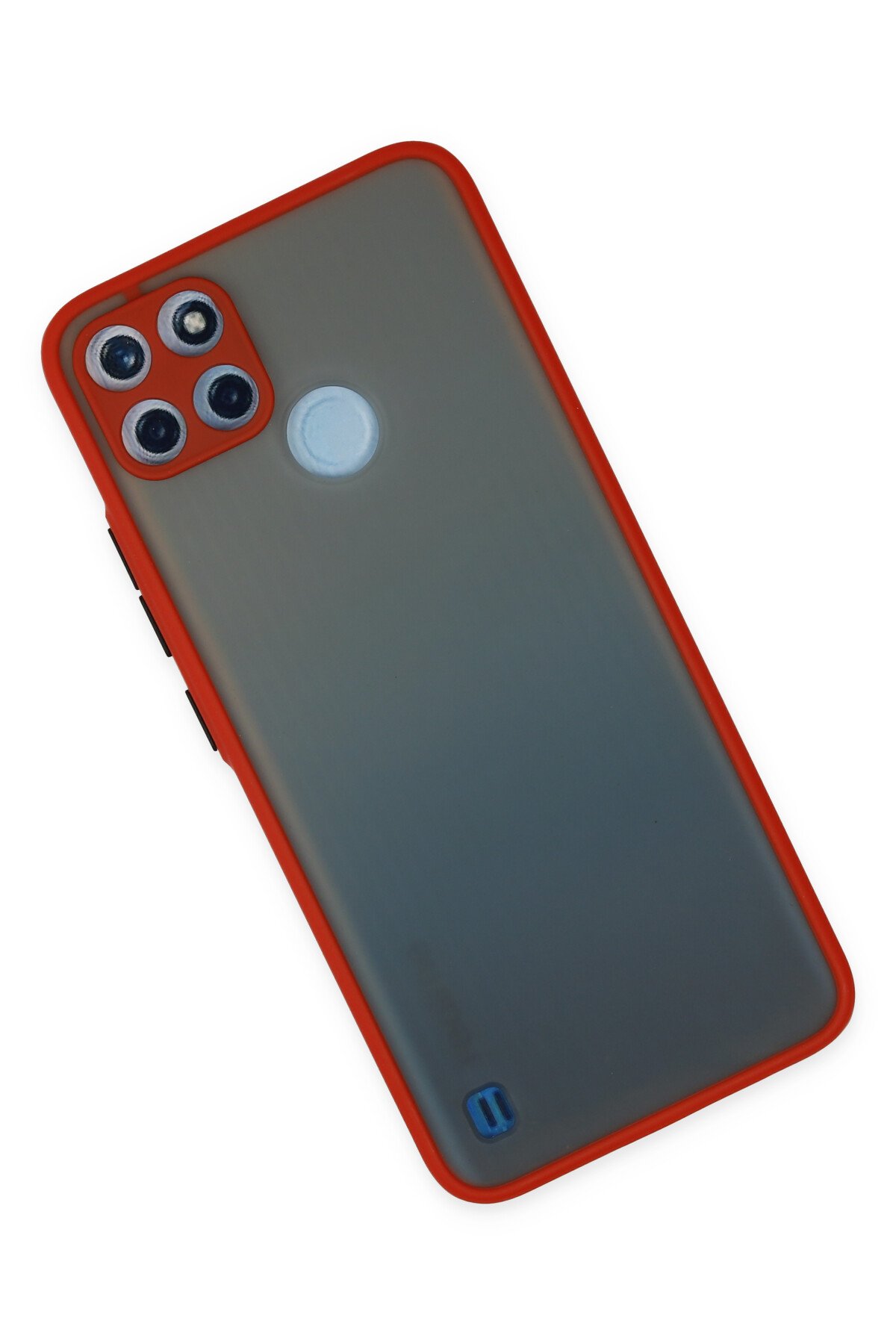 Newface Realme C21Y Kılıf Nano içi Kadife Silikon - Siyah