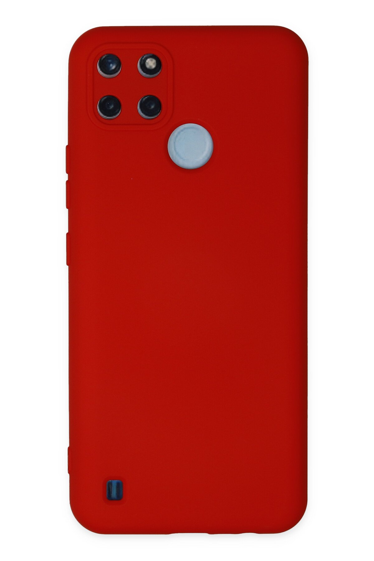 Newface Realme C21Y Kılıf Platin Silikon - Kırmızı