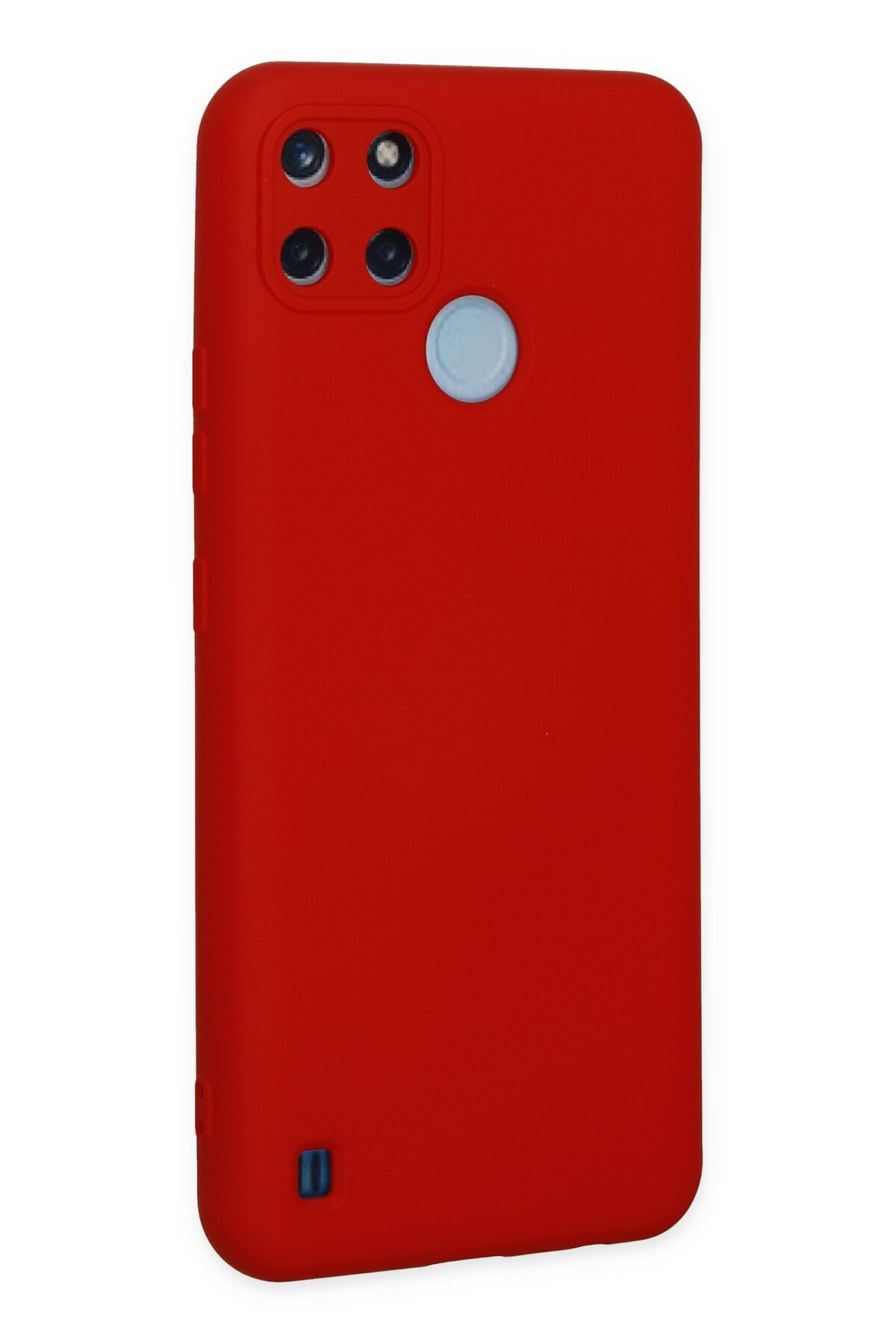 Newface Realme C21Y Kılıf Platin Silikon - Kırmızı