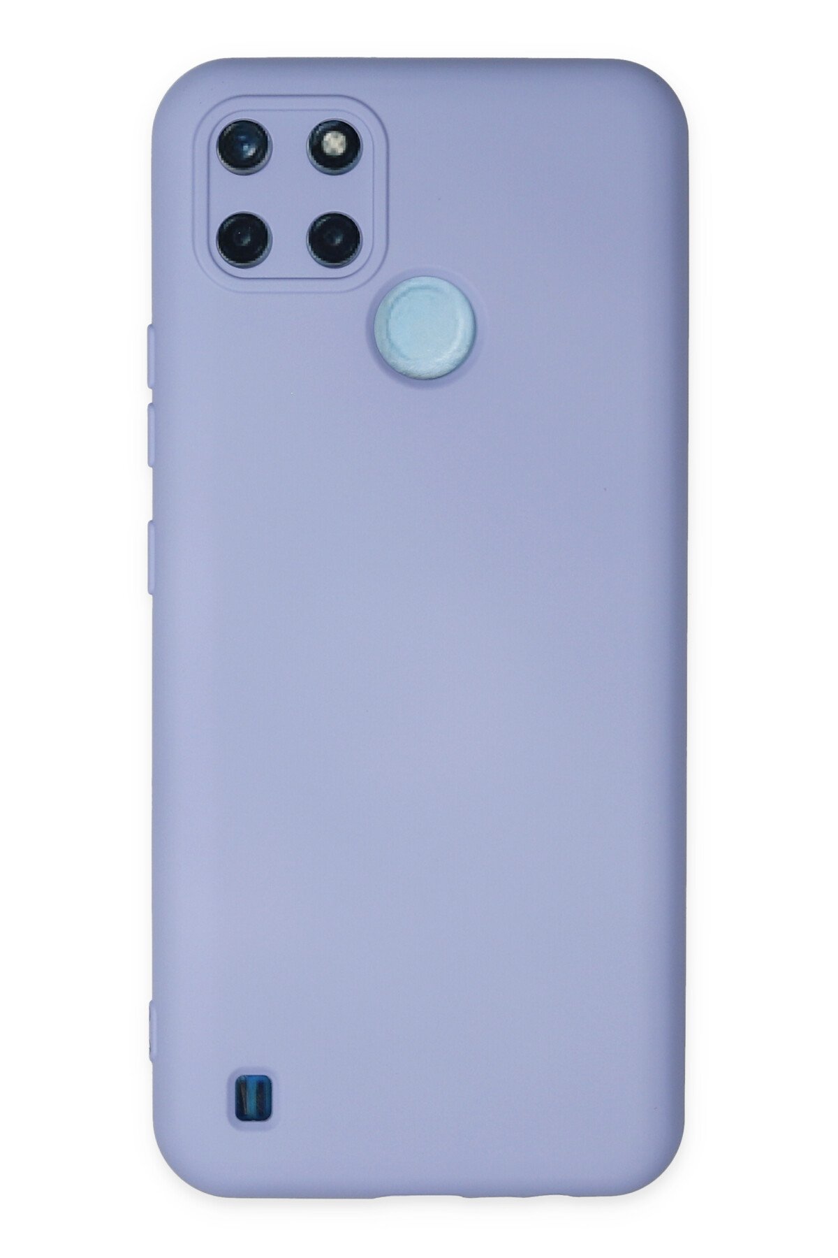Newface Realme C21Y Kılıf Nano içi Kadife Silikon - Mor