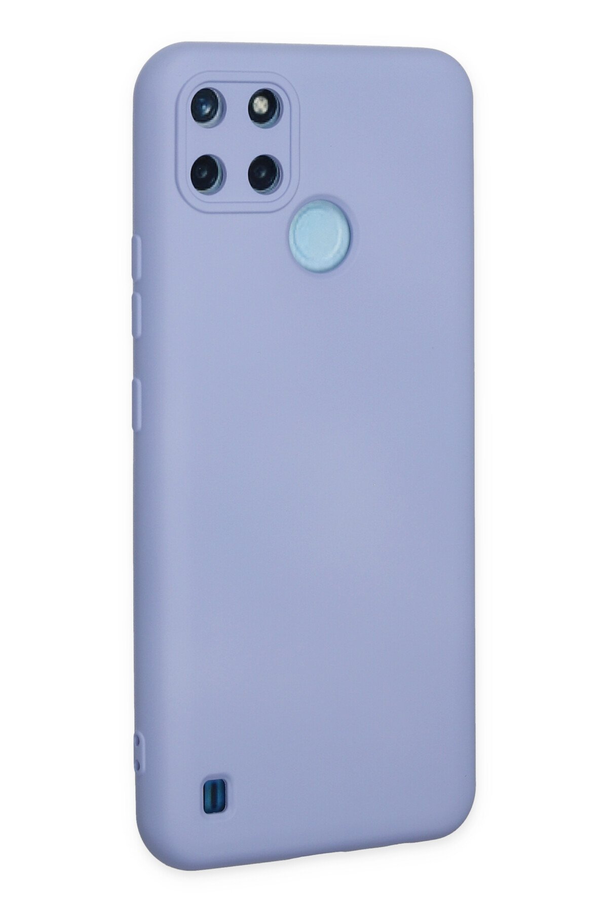 Newface Realme C21Y Kılıf Nano içi Kadife Silikon - Mor