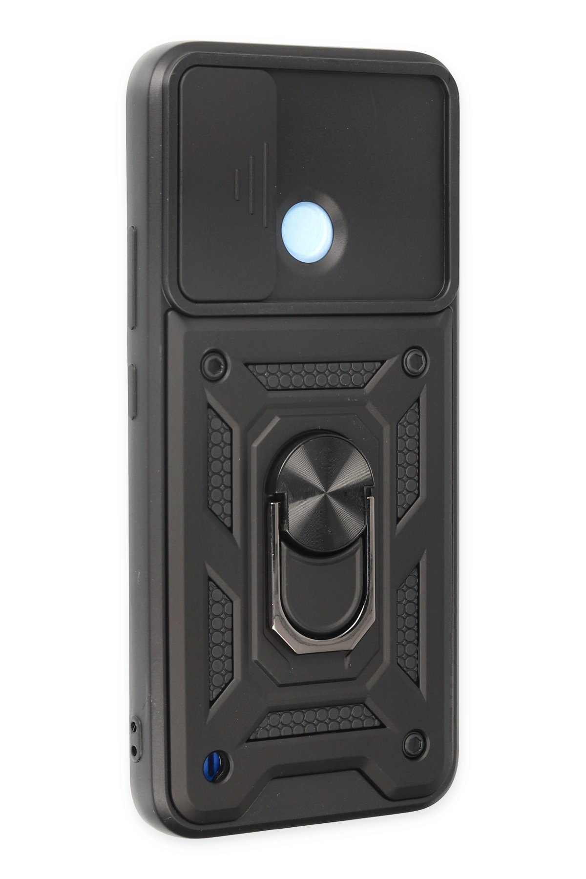Newface Realme C21Y Kılıf Volet Silikon - Mor