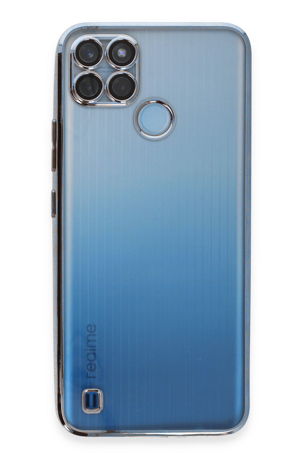 Newface Realme C21Y Kılıf Loop Deri Silikon - Kahverengi