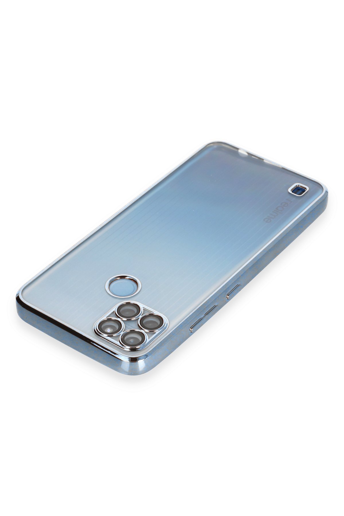 Newface Realme C21Y Kılıf Loop Deri Silikon - Kahverengi