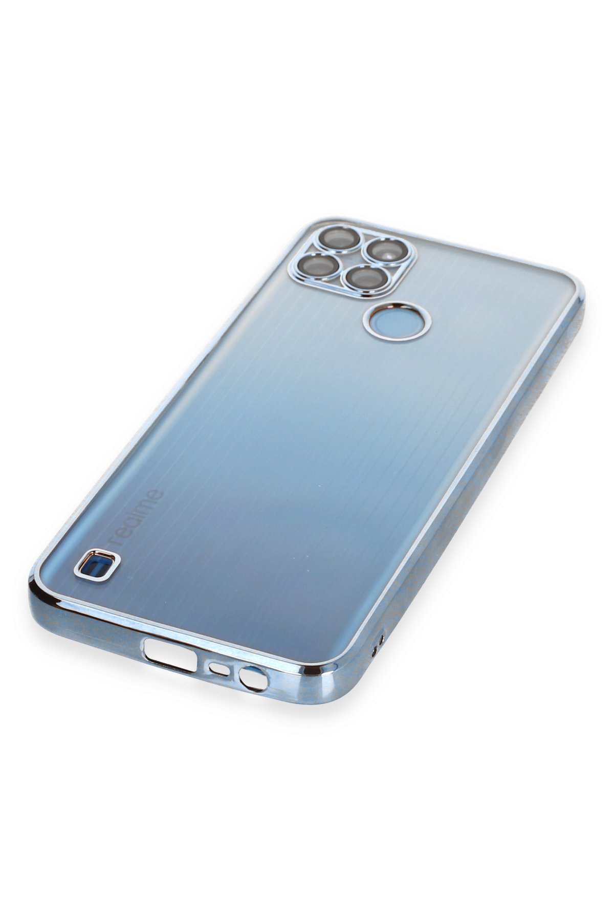 Newface Realme C21Y Kılıf Loop Deri Silikon - Kahverengi