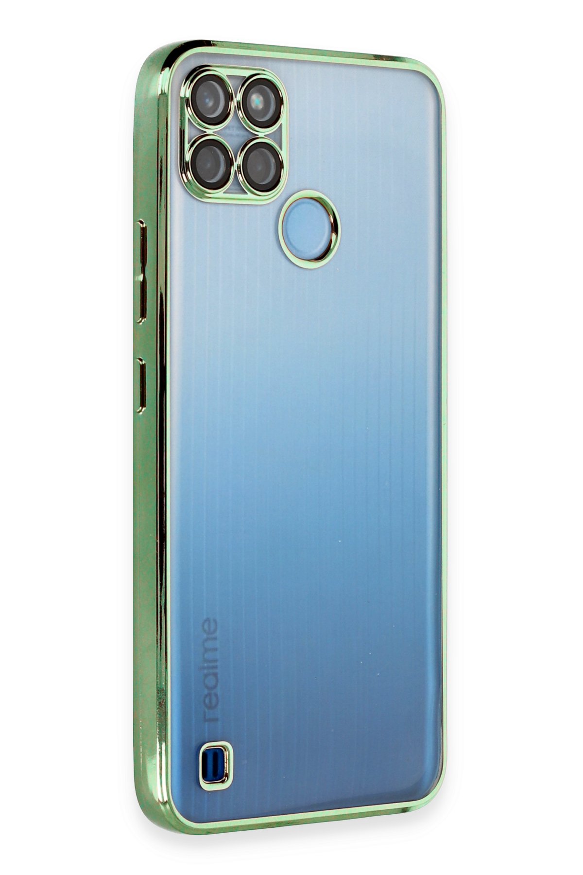 Newface Realme C21Y Kılıf Nano içi Kadife Silikon - Kırmızı