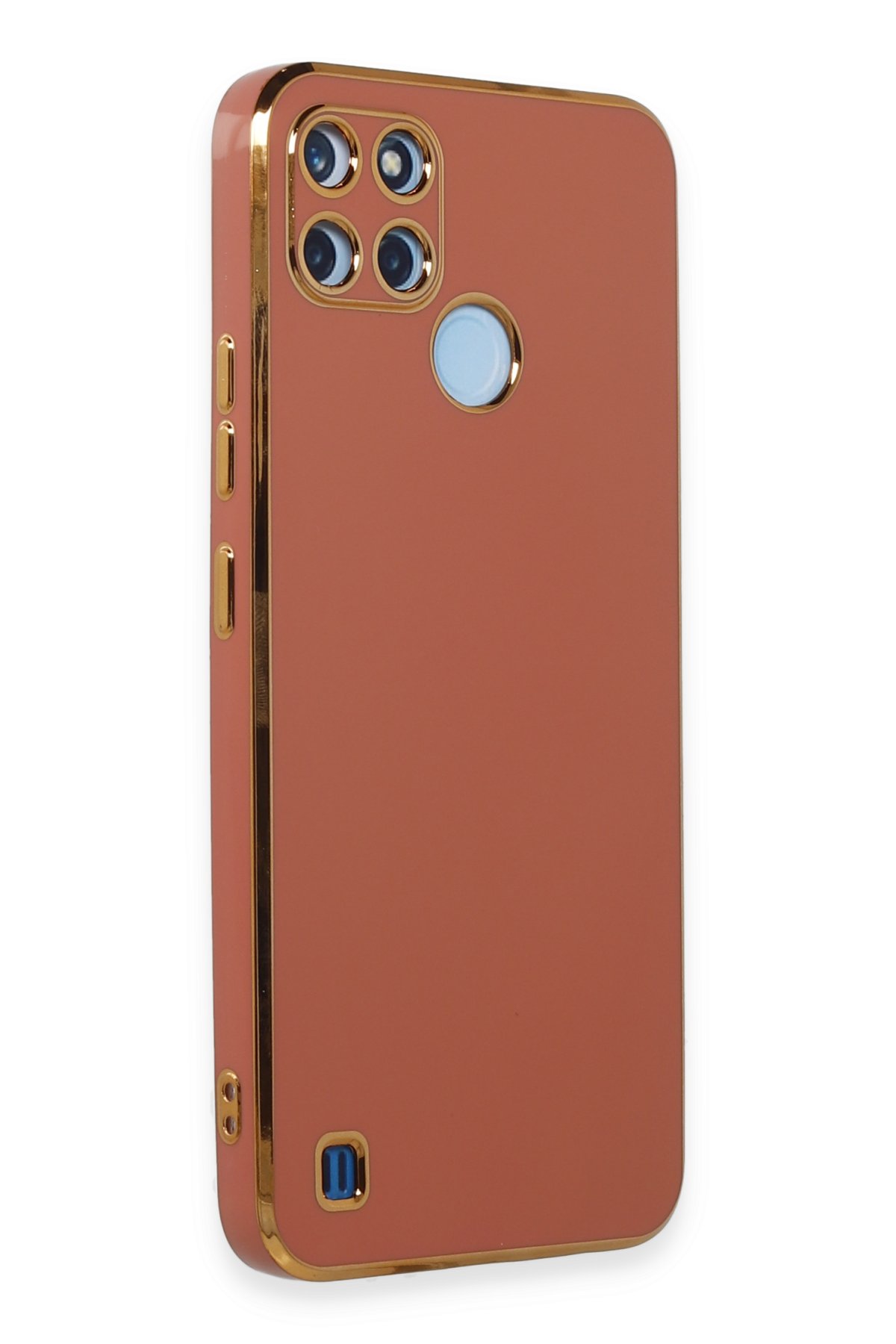 Newface Realme C21Y Kılıf Volet Silikon - Mor