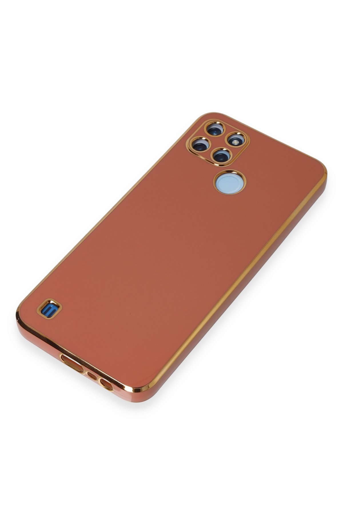 Newface Realme C21Y Kılıf Volet Silikon - Mor