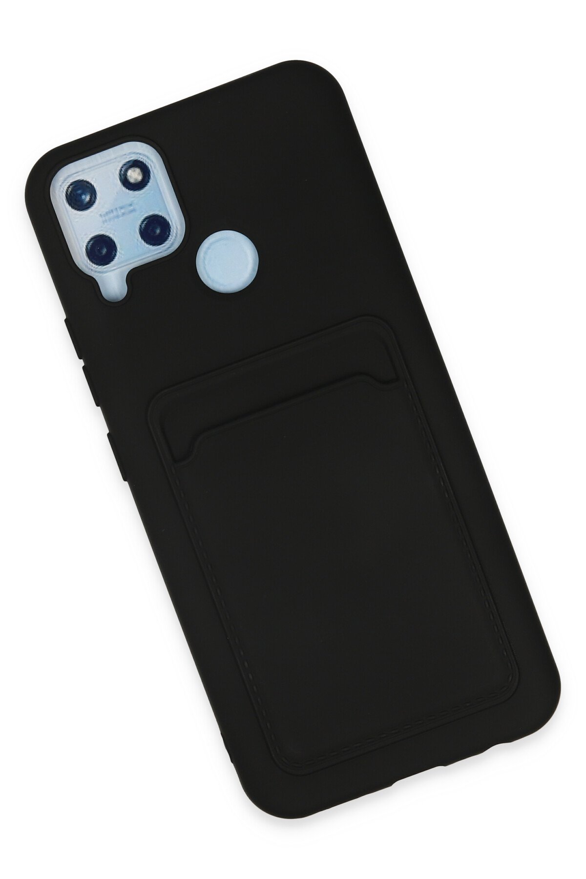 Newface Realme C25 Kılıf Nano içi Kadife Silikon - Bej