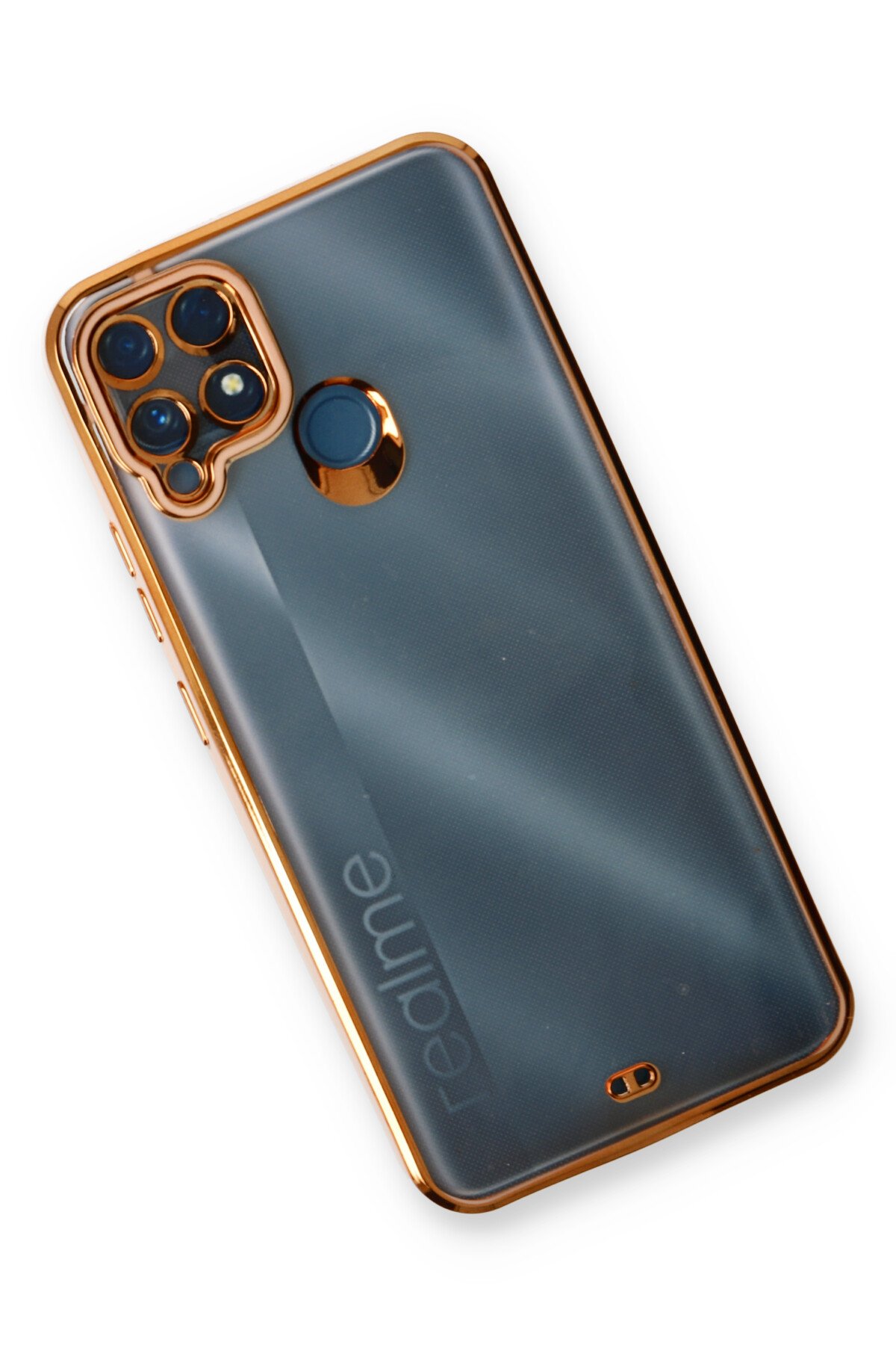 Newface Realme C25s Kılıf Nano içi Kadife Silikon - Siyah