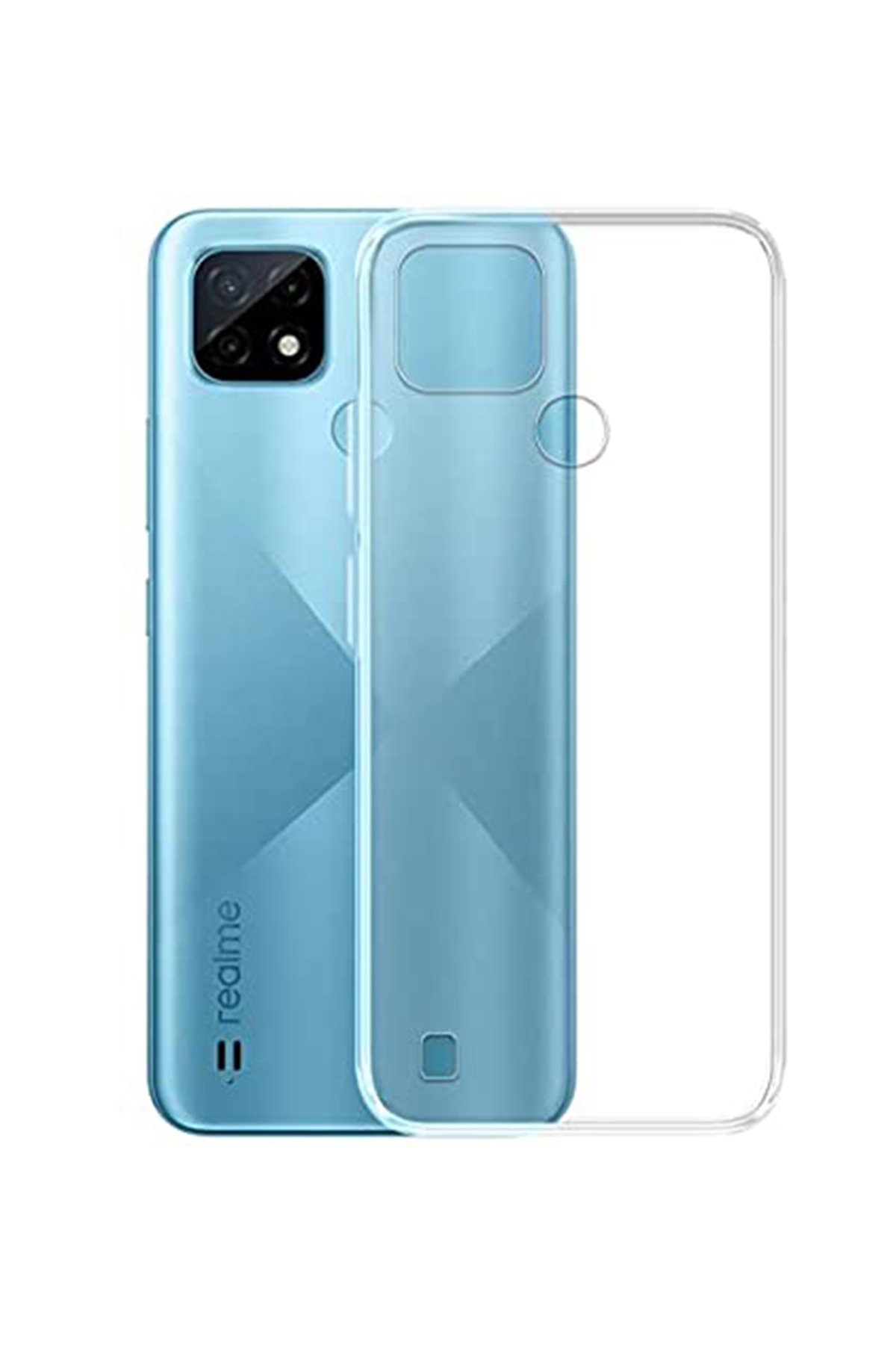 Newface Realme C25s Kılıf Platin Silikon - Siyah