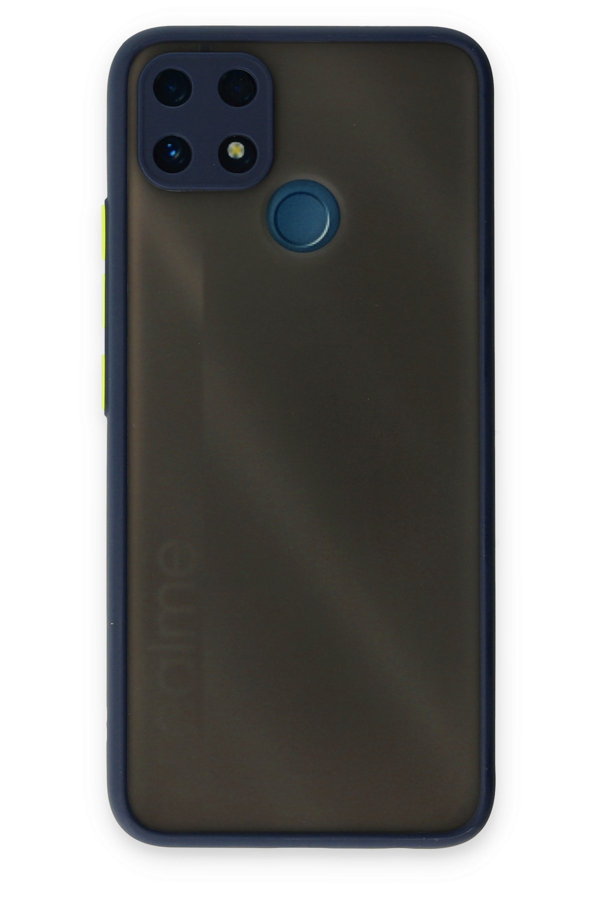 Newface Realme C25 Kılıf Glass Kapak - Lila