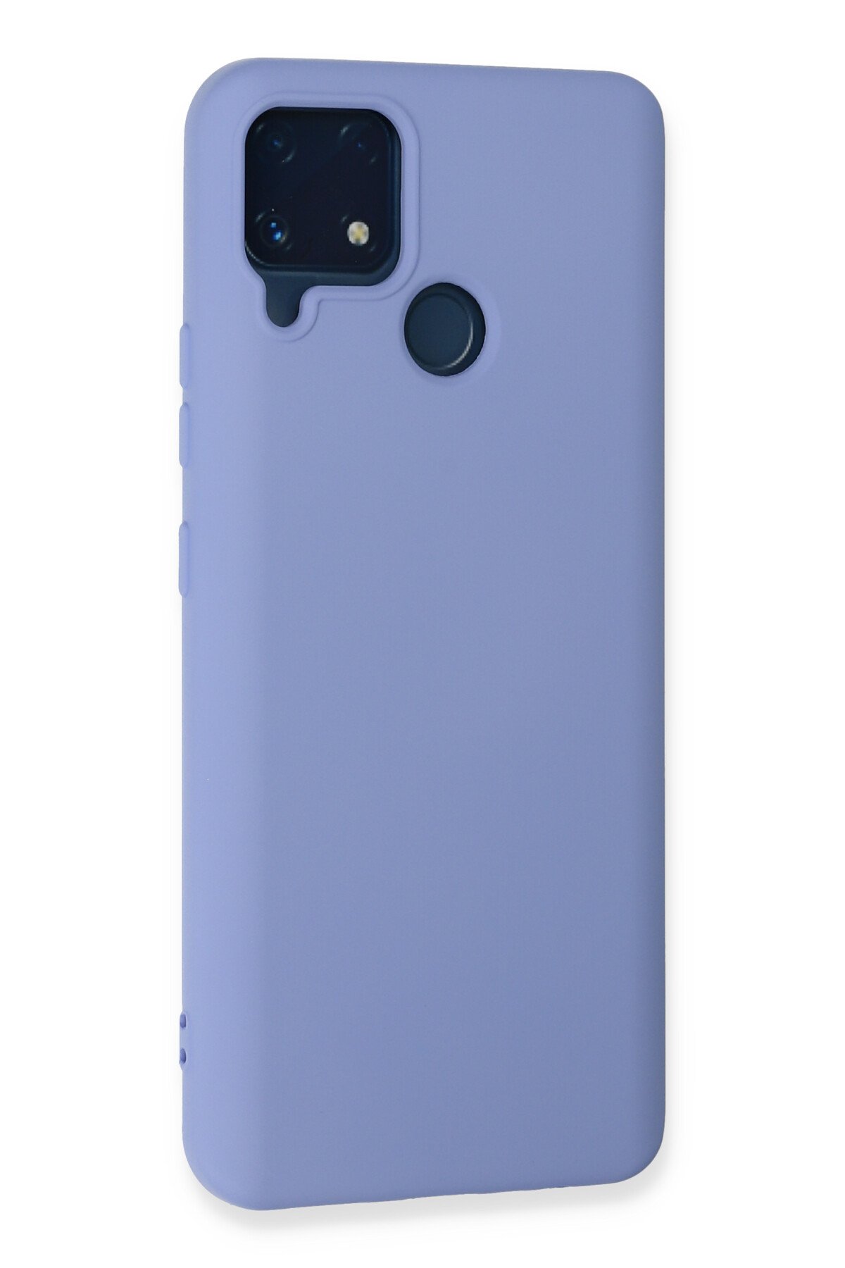 Newface Realme C25 Kılıf Nano içi Kadife  Silikon - Buz Mavi