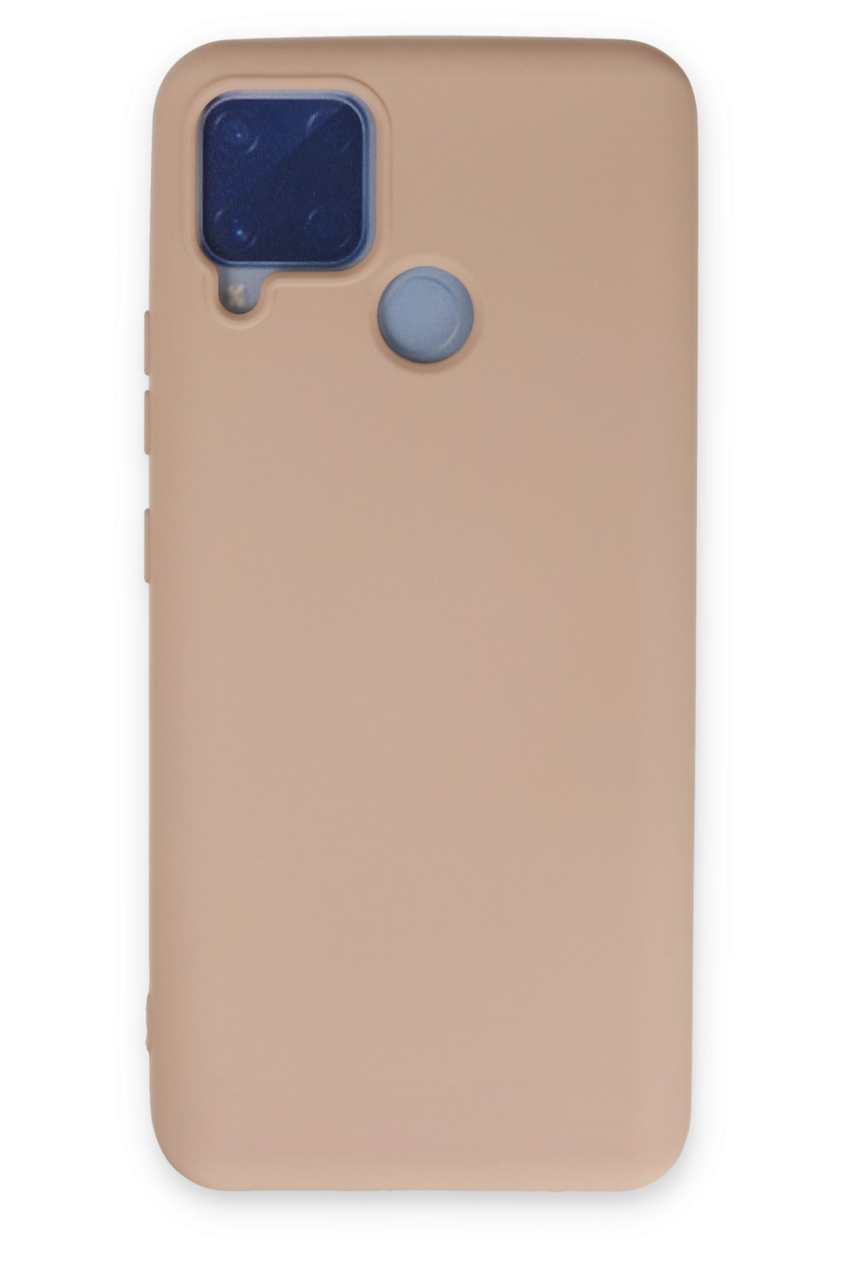 Newface Realme C25s Kılıf Platin Silikon - Mavi