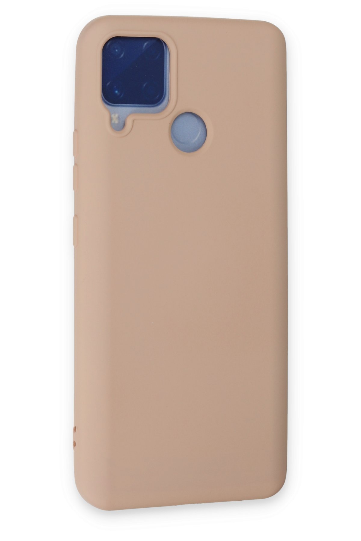 Newface Realme C25s Kılıf Platin Silikon - Mavi