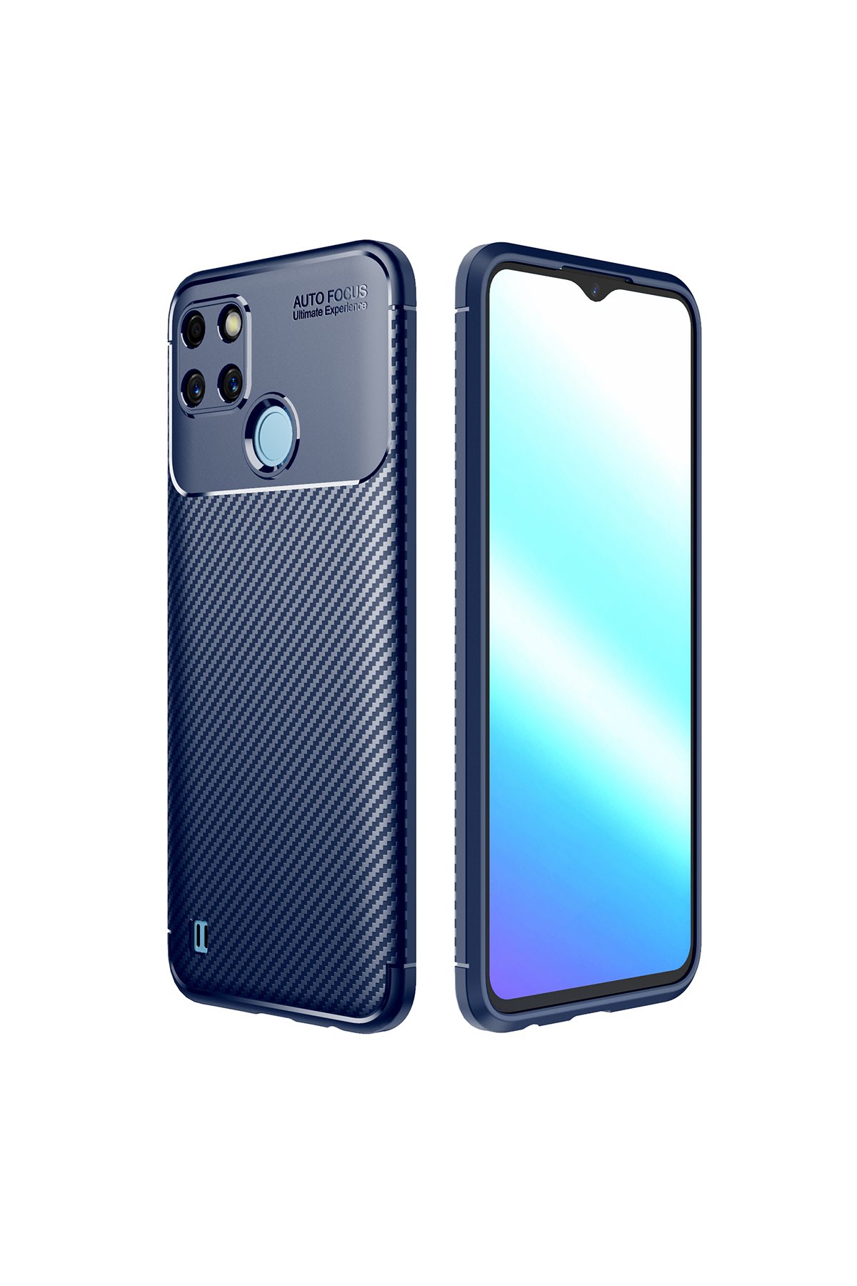 Newface Realme C25Y Kılıf Nano içi Kadife Silikon - Turuncu