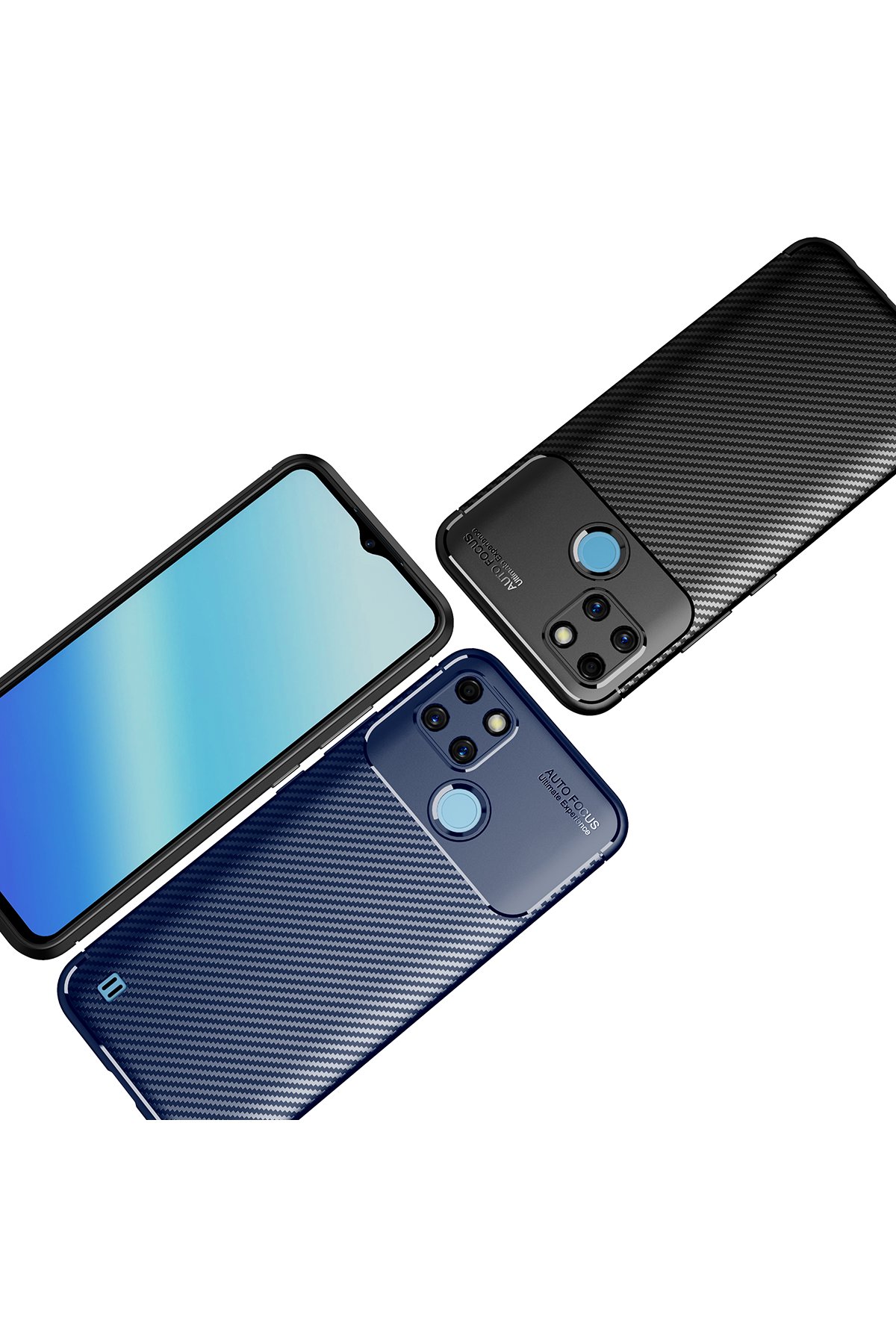 Newface Realme C25Y Kılıf Nano içi Kadife Silikon - Turuncu