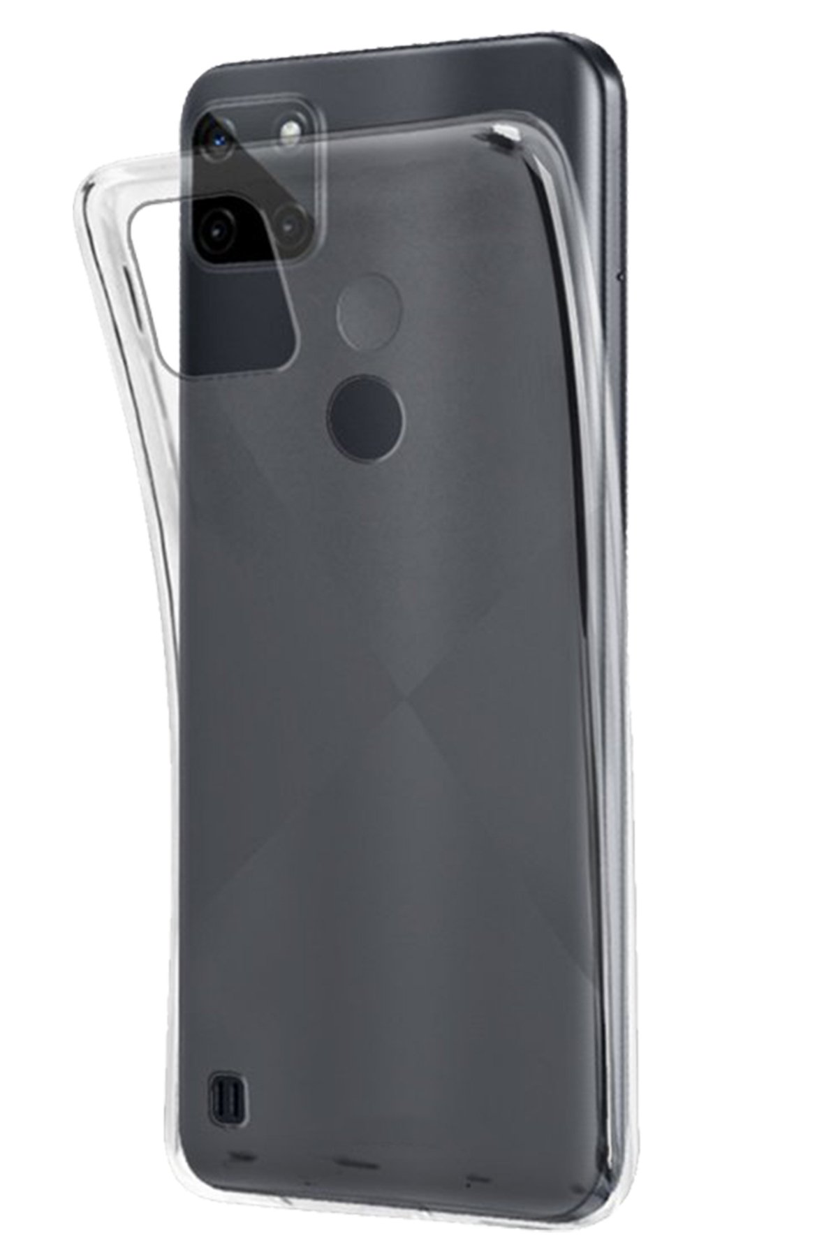 Newface Realme C25Y Kılıf Montreal Silikon Kapak - Siyah