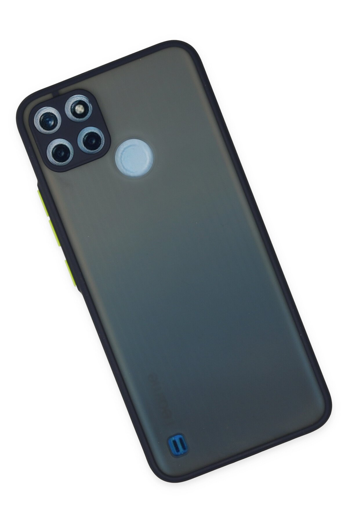 Newface Realme C25Y Kılıf Platin Silikon - Sarı