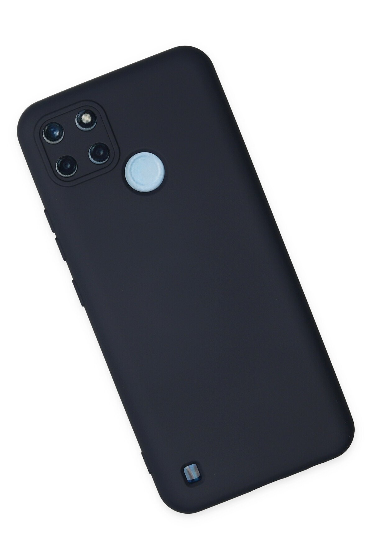 Newface Realme C25Y Kılıf Razer Lensli Silikon - Yeşil
