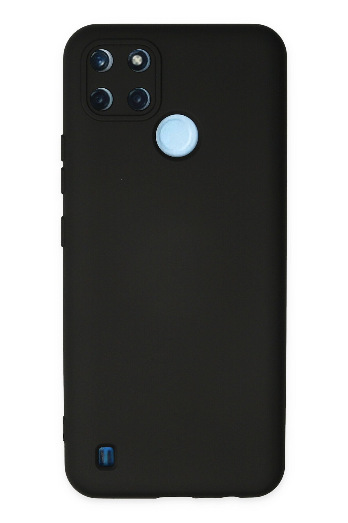 Newface Realme C25Y Kılıf Nano içi Kadife Silikon - Koyu Yeşil