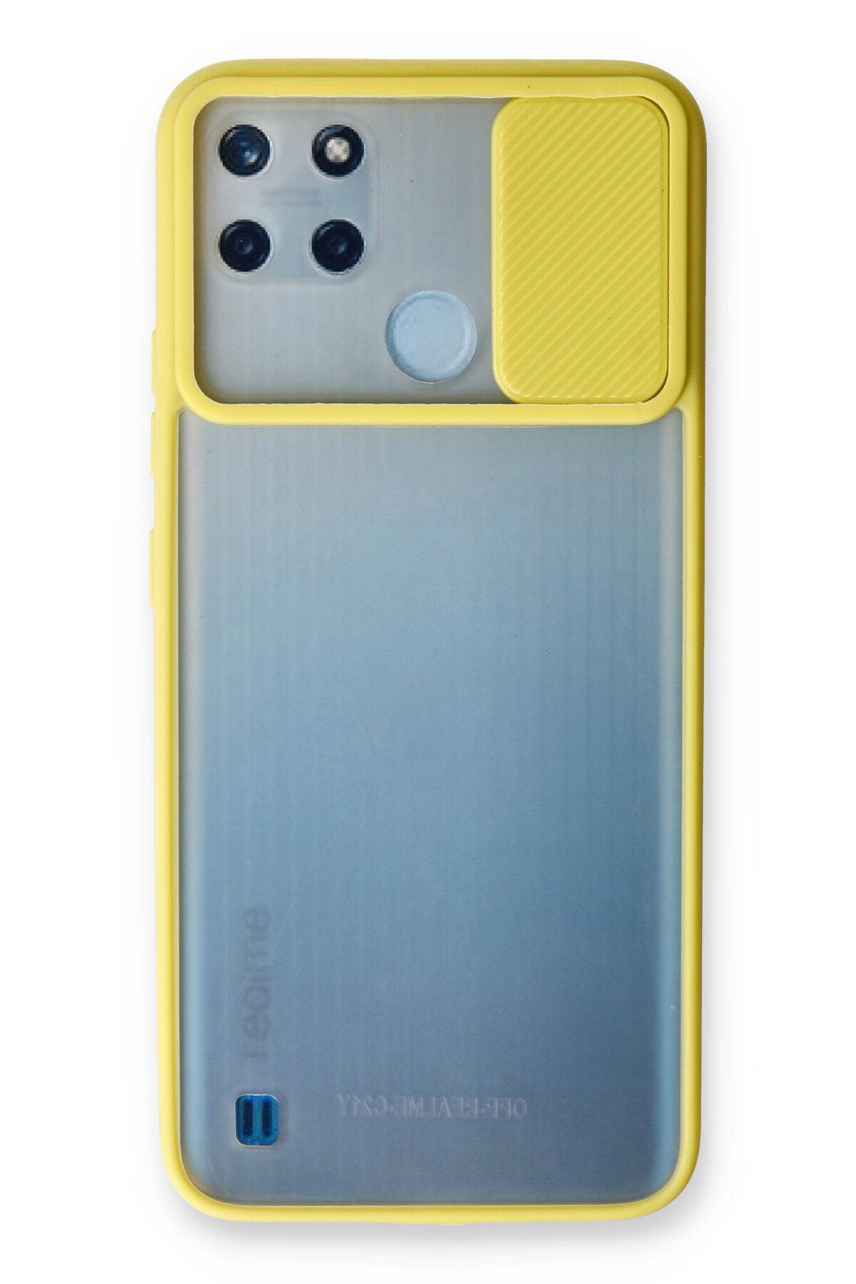 Newface Realme C25Y Kılıf Volet Silikon - Siyah