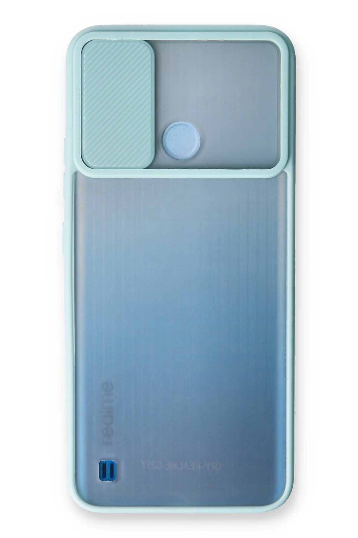 Newface Realme C25Y Kılıf Nano içi Kadife Silikon - Turuncu