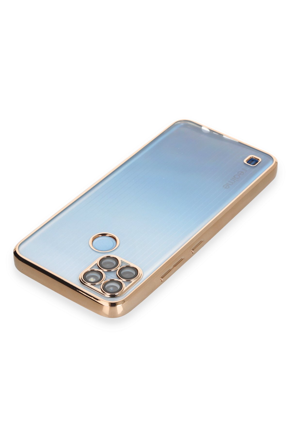 Newface Realme C25Y Kılıf Razer Lensli Silikon - Yeşil